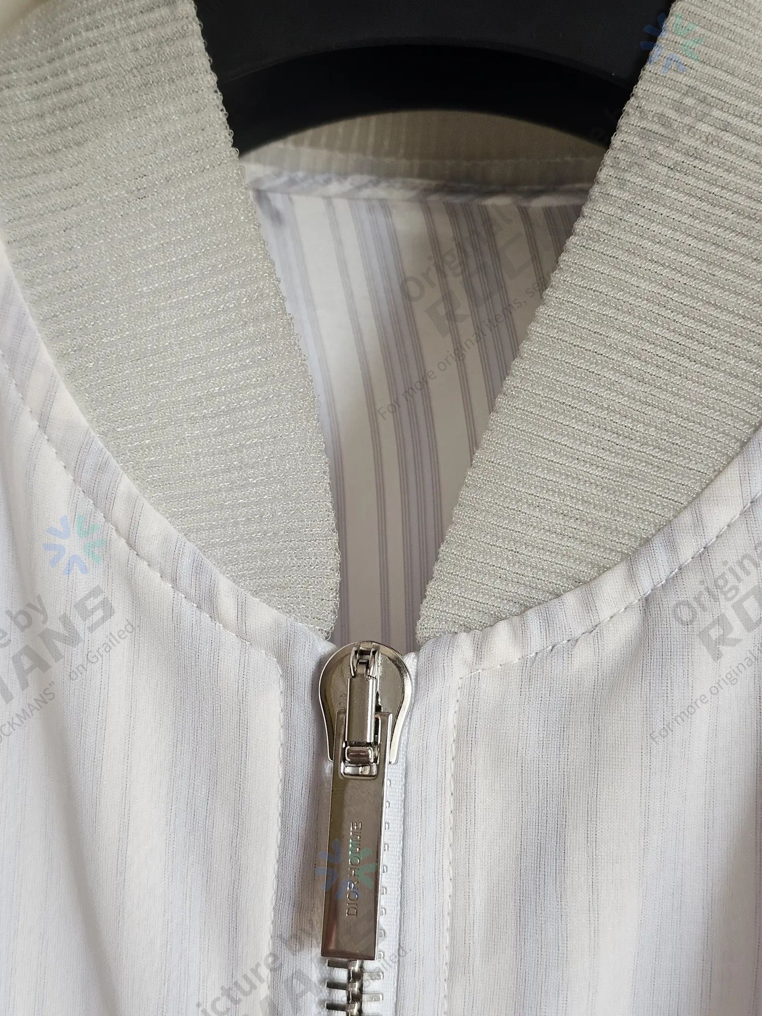 Dior Dior Men's White Silk Organza Bomber Jacket (Rare) Size 48 Size US M / EU 48-50 / 2 - 5 Thumbnail