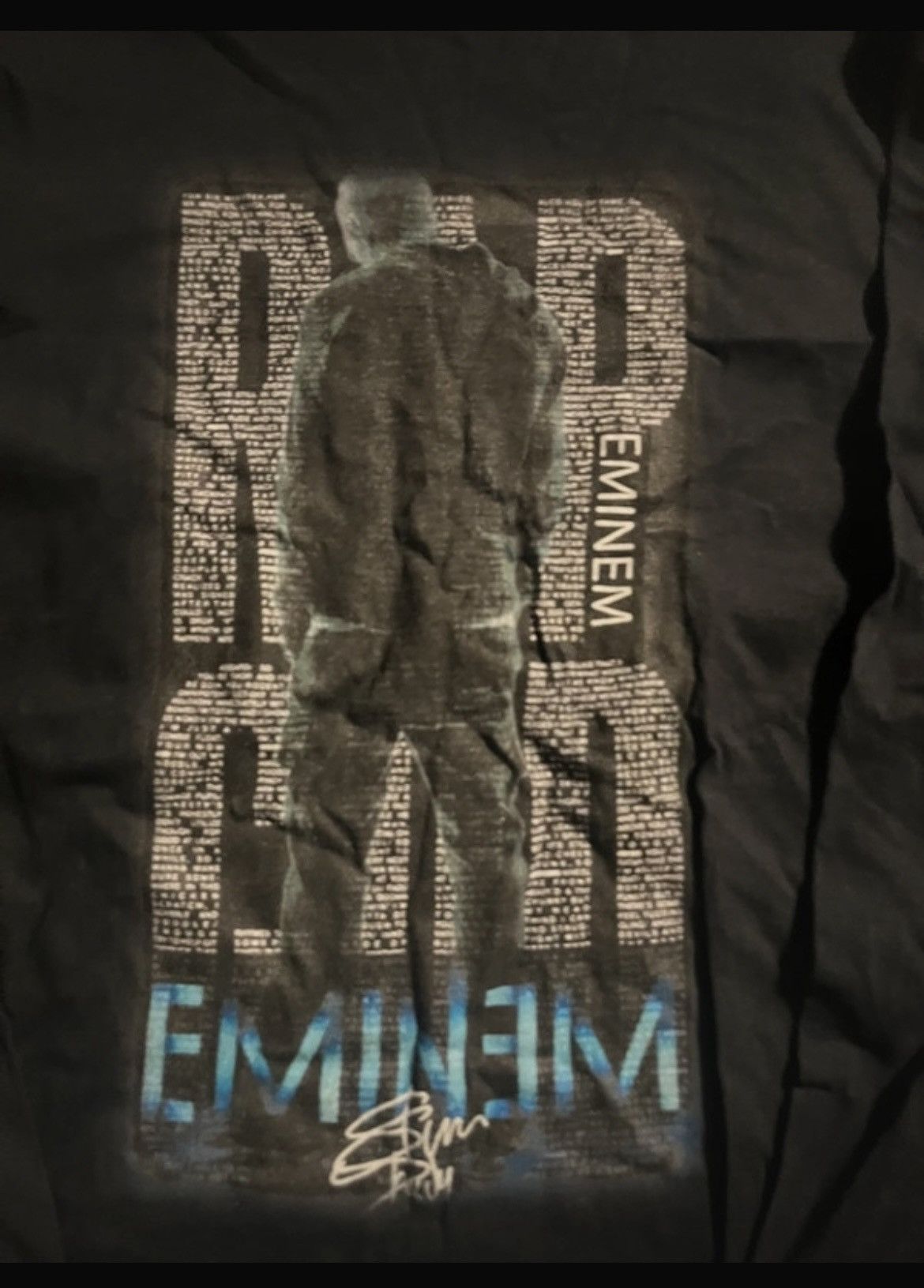 Fruit Of The Loom Eminem Rap God Lyrics Graphic Tee Large Size US L / EU 52-54 / 3 - 2 Thumbnail