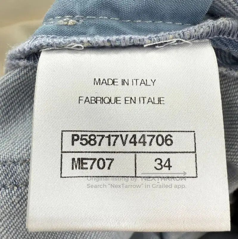 Chanel Chanel Light Blue Cotton Women's Jeans . Size 23" - 4 Thumbnail