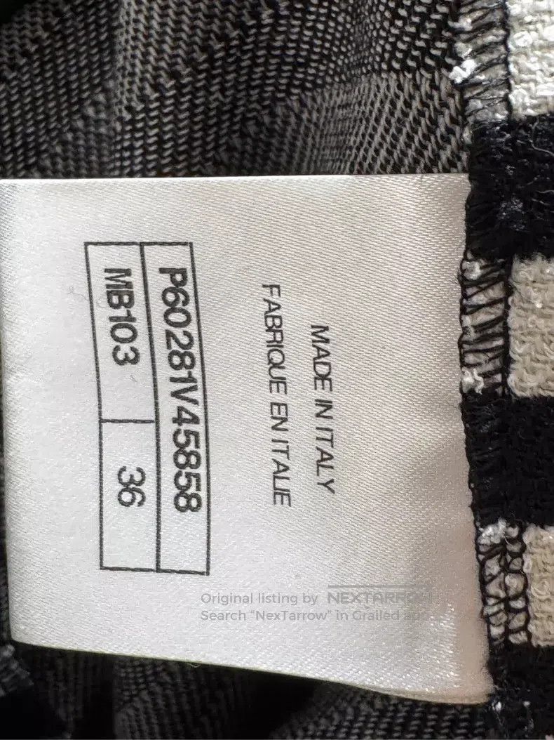 Chanel Chanel Black and white vertical striped woollen trousers Size 24" / US 00 / IT 34 - 5 Thumbnail
