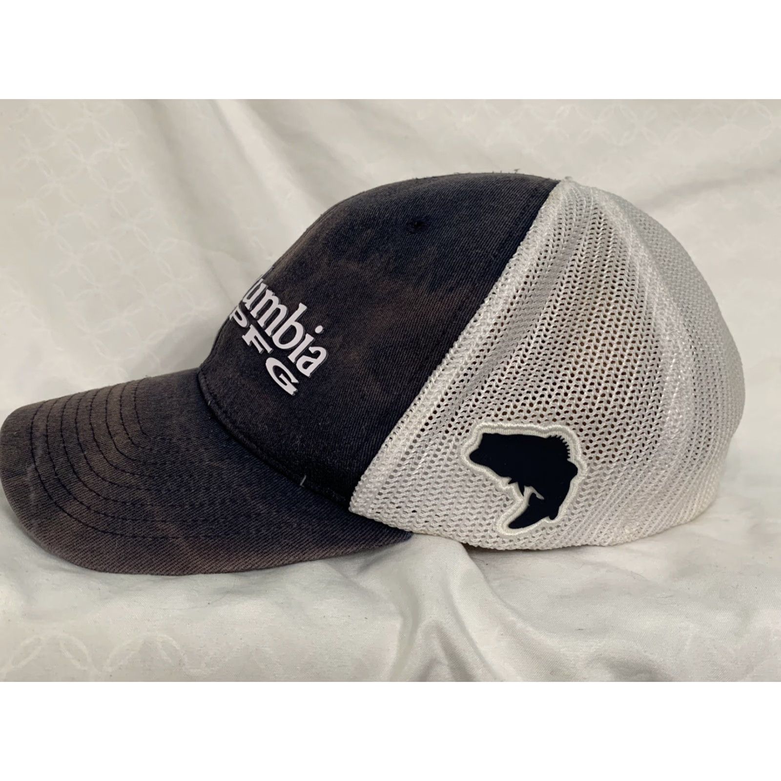Vintage VINTAGE Distressed Columbia PFG Trucker Snapback Baseball Hat Cap L/XL Blue Mens Hat Fish GUC Size ONE SIZE - 2 Thumbnail