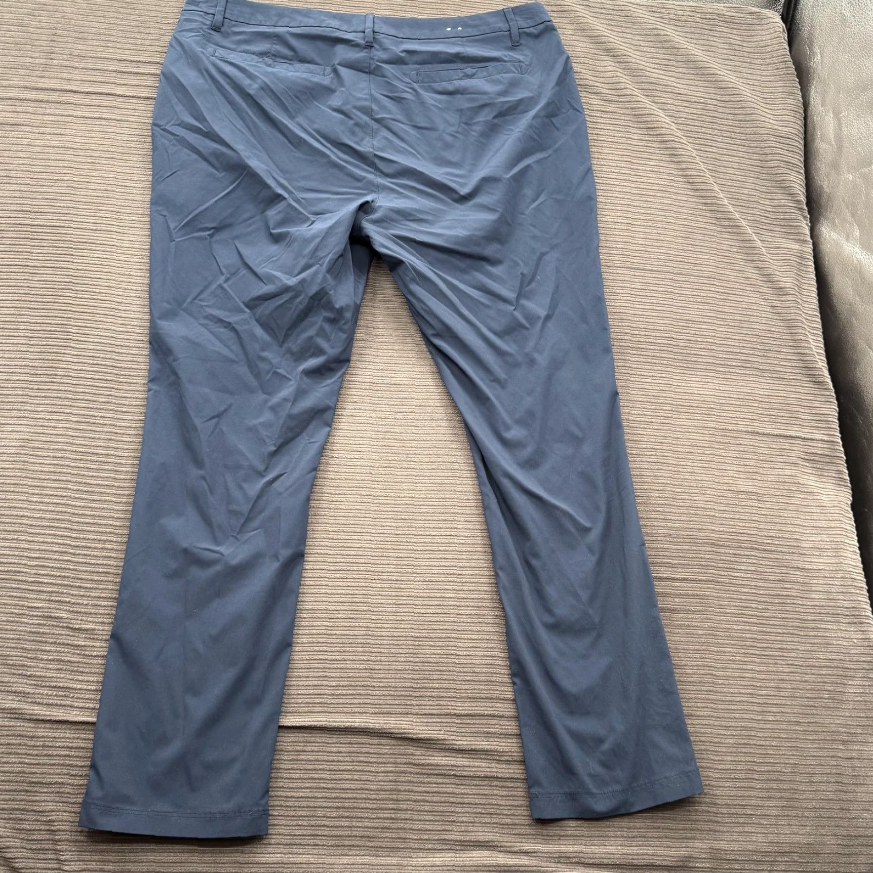 UNTUCKit UNTUCKit Pants Mens 40x32 Straight Fit Dress Casual Polyester Blue Regular Waist 40 Inseam 32 Chino Pocketed Flat Front Zip Mens Size US 40 / EU 56 - 2 Thumbnail