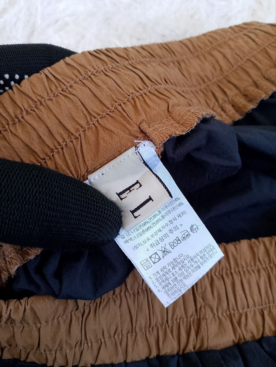 Japanese Brand ELLE Dark Blue Gold Outer Pocket Wide Pants Size 28" / US 6 / IT 42 - 8 Thumbnail