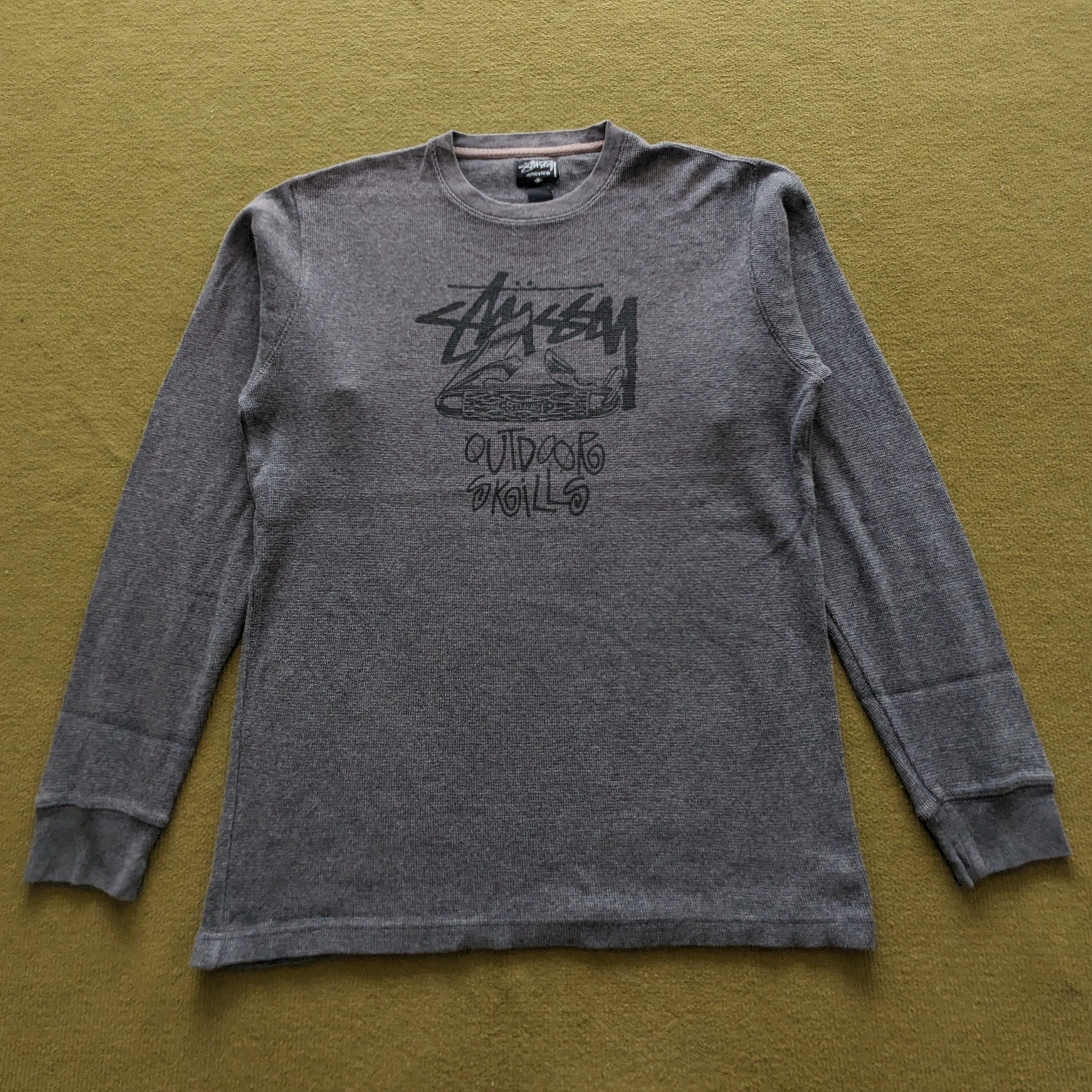 Stussy Vintage STUSSY Outdoor Skills Streetwear Sweatshirt Size US L / EU 52-54 / 3 - 1 Thumbnail