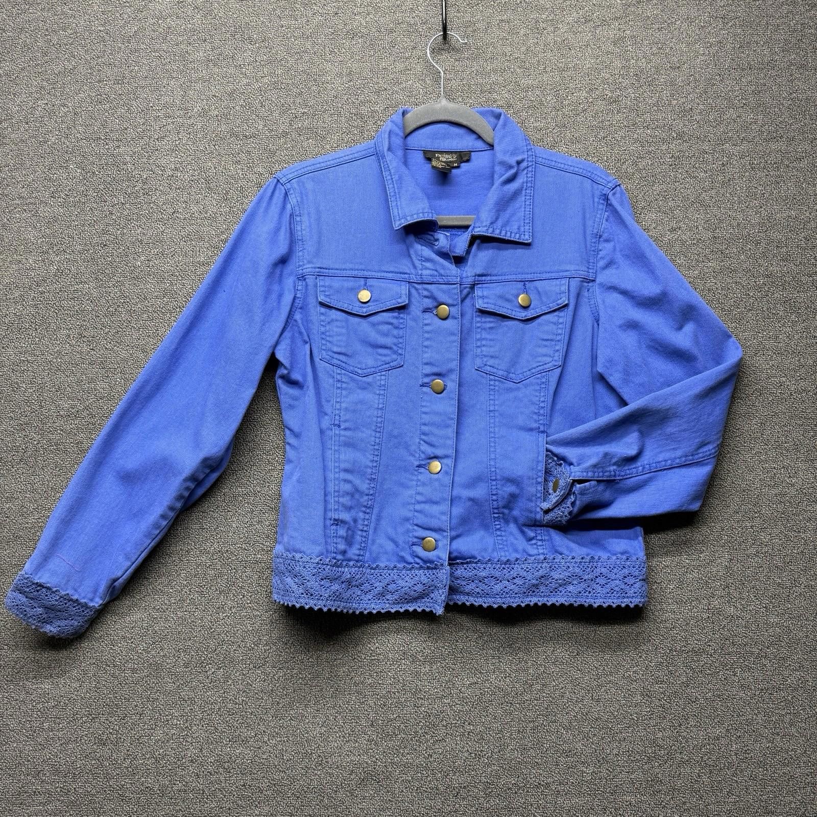 Other Vintage Twiggy London Vibrant Indigo Blue Denim Women’s M Size M / US 6-8 / IT 42-44 - 2 Thumbnail