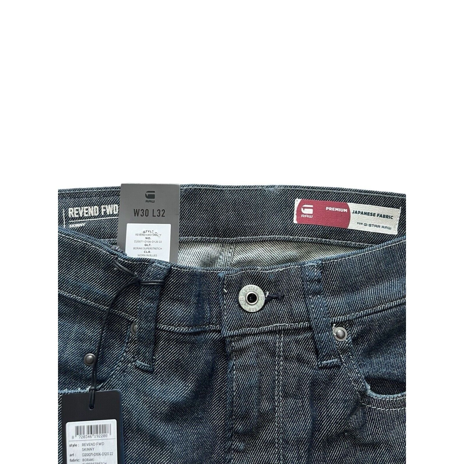 G-Star G-Star Raw Mens Skinny Jeans Denim Dark Blue Size 30/32 Size US 30 / EU 46 - 4 Thumbnail