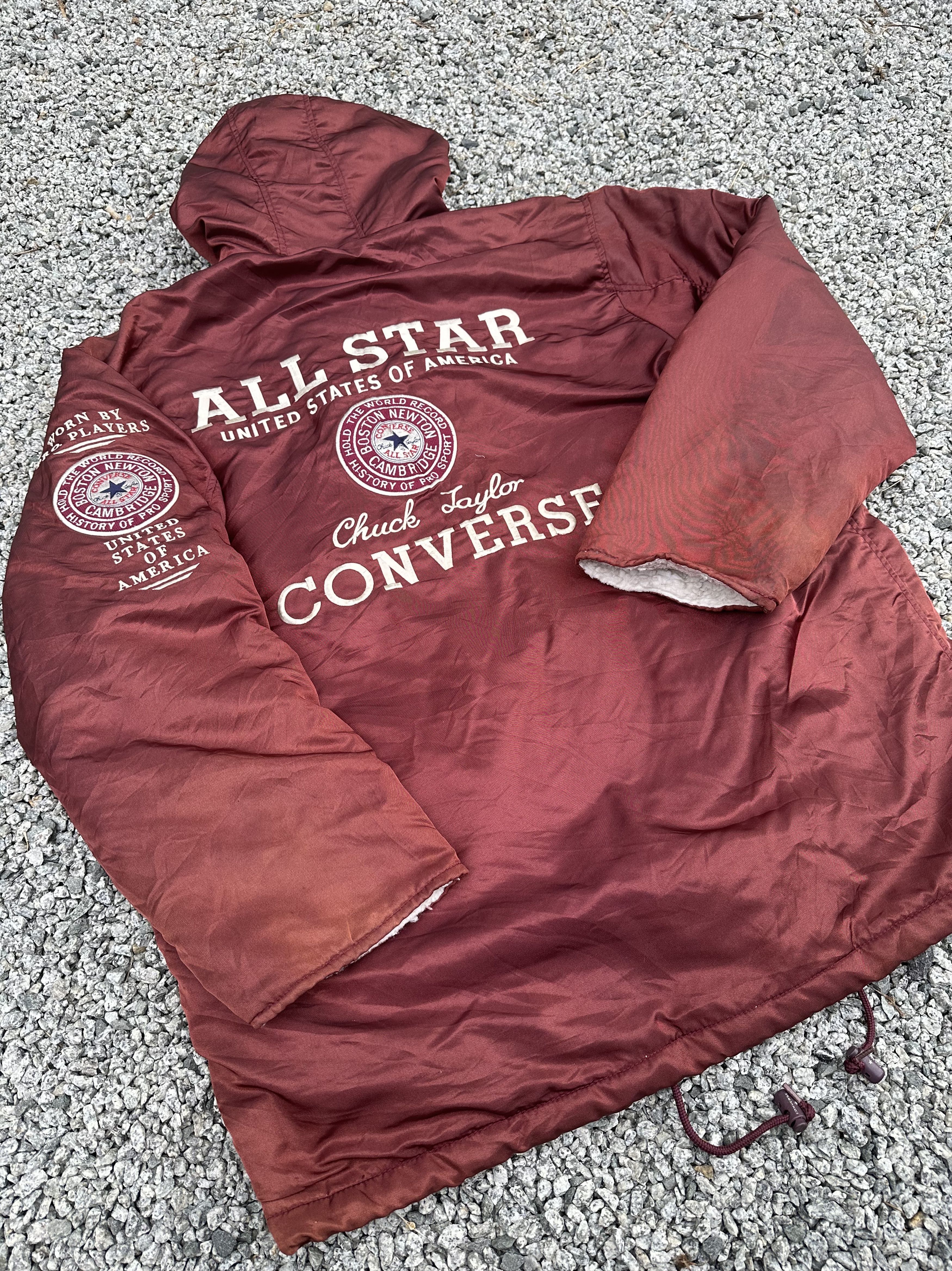 Converse Vtg 80s All Star Converse Chuck Taylor Boston Bomber Jacket Size US L / EU 52-54 / 3 - 1 Thumbnail