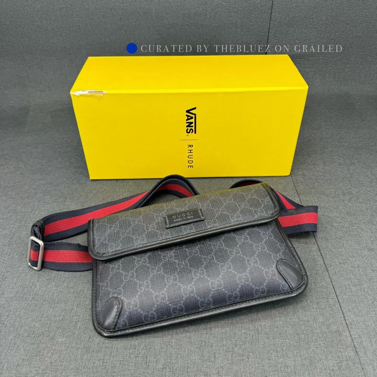 Gucci Black All Over Print Chest Bag Size ONE SIZE - 1 Thumbnail