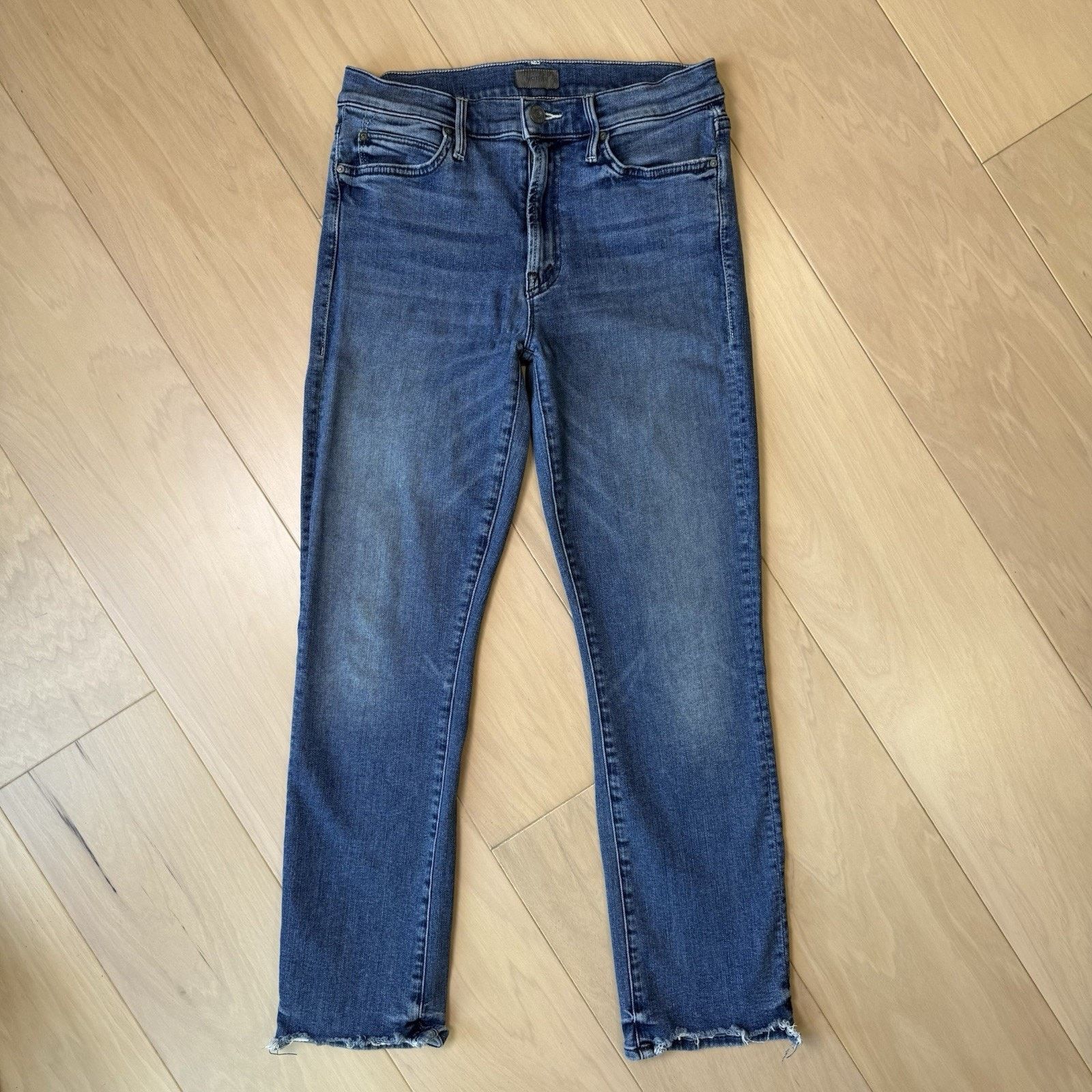 MOTHER Mother Rascal Ankle Chew Jeans Women's 27 Blue Medium Wash Size 27" / US 4 / IT 40 - 2 Thumbnail