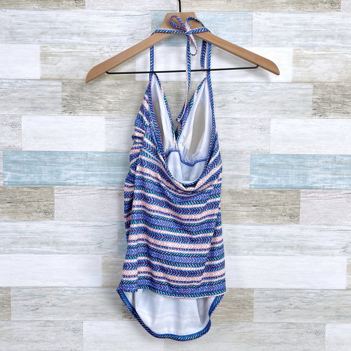 Other Liz Lange Maternity Striped Tankini Swim Top Blue Womens S Size S / US 4 / IT 40 - 4 Thumbnail
