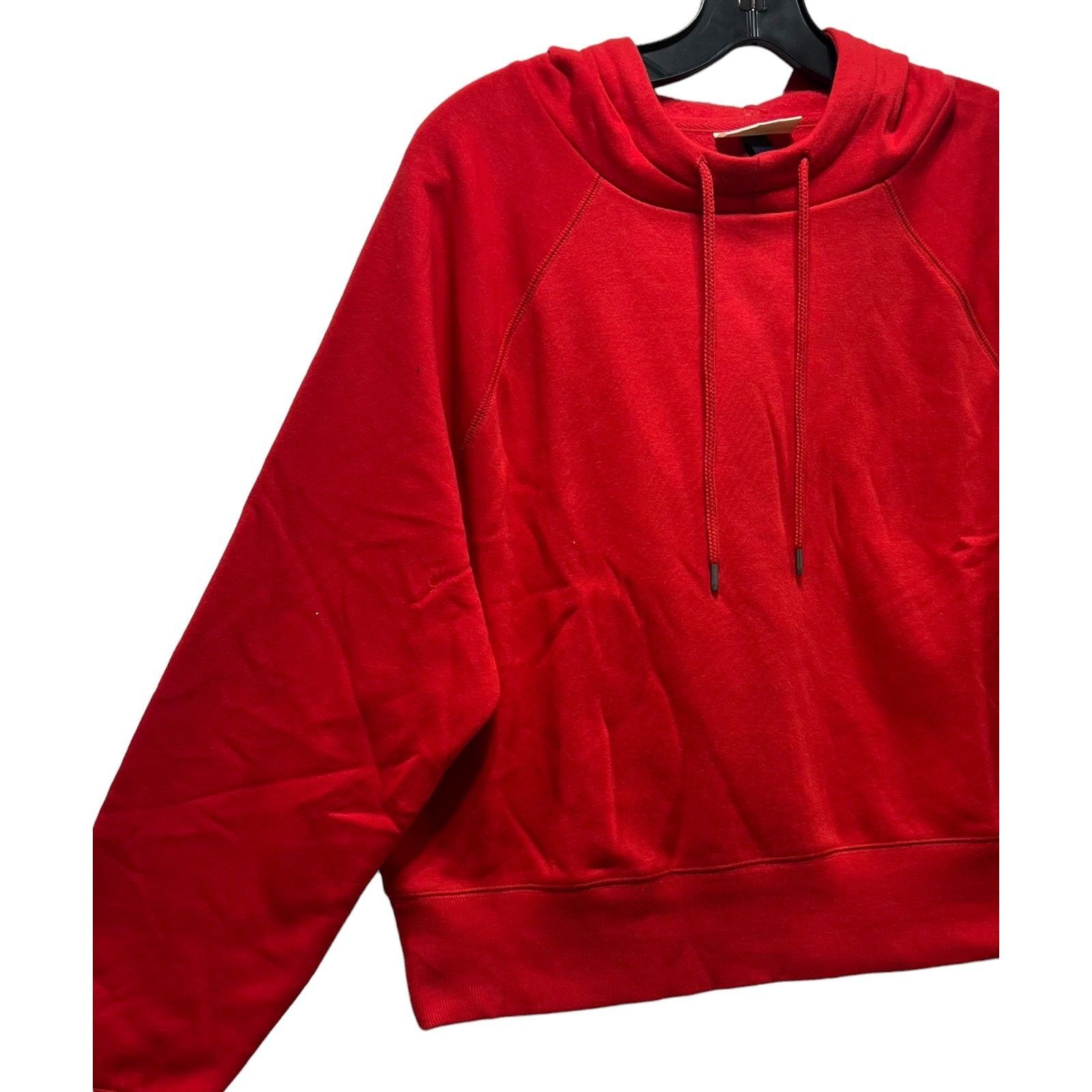 Other Universal Thread - Women's Long Sleeve Hooded Sweater - Red Size L / US 10 / IT 46 - 13 Thumbnail