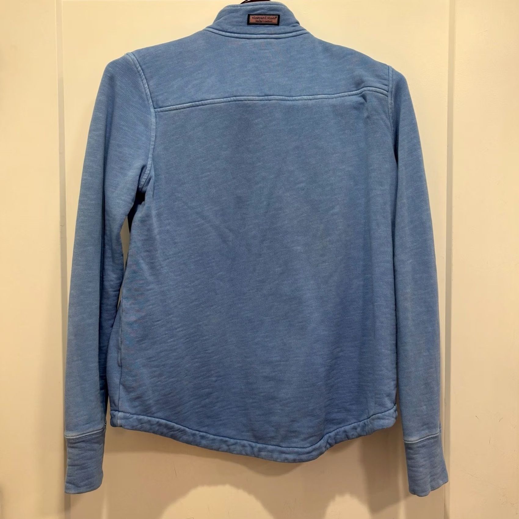 Vineyard Vines Vineyard Vines Womens Blue Quarter Zip Pullover Sweatshirt Thumbholes Size S Size S / US 4 / IT 40 - 3 Thumbnail