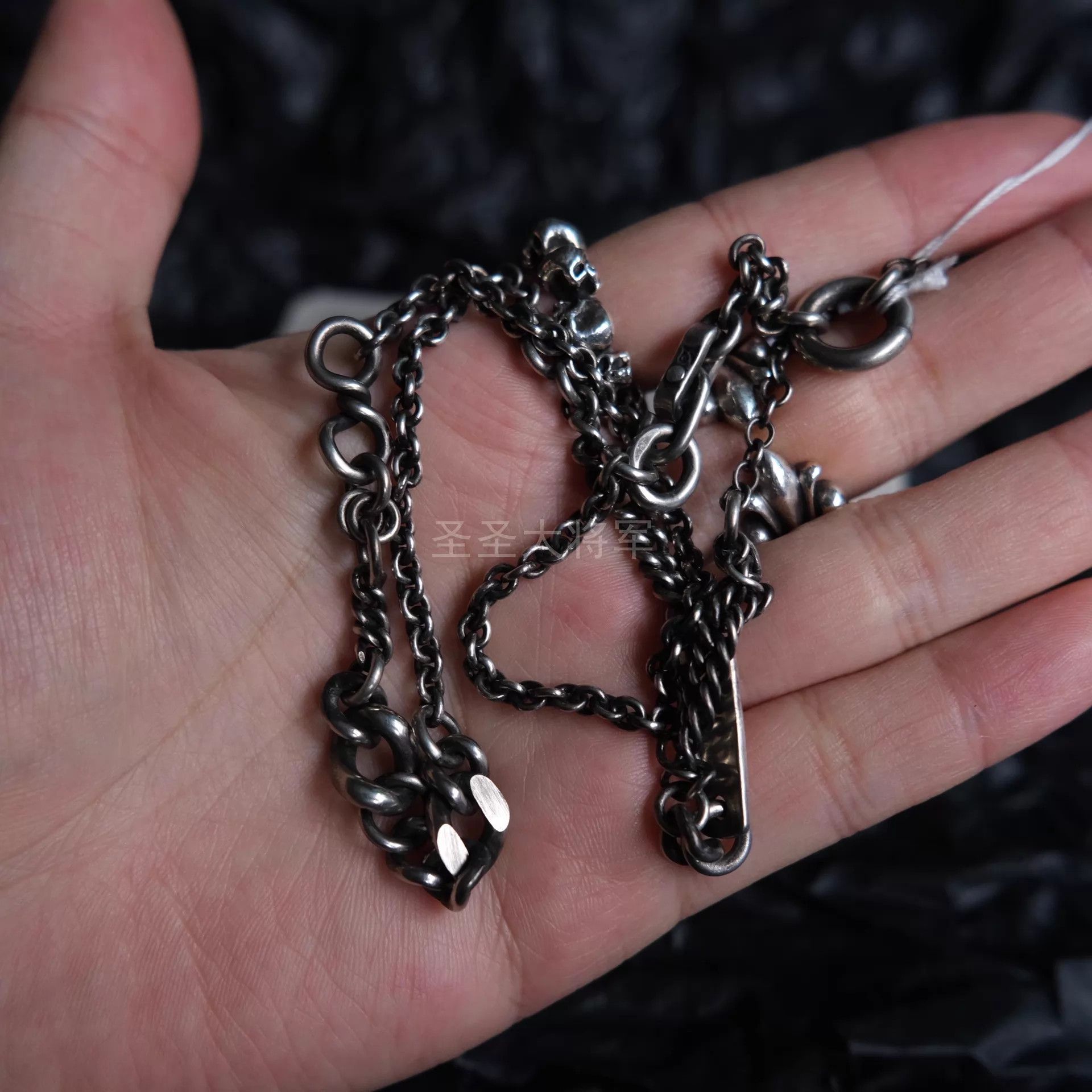 Werkstatt Munchen Werkstatt Munchen M3920 Vintage Heavy Mix Chain Necklace Size ONE SIZE - 5 Thumbnail