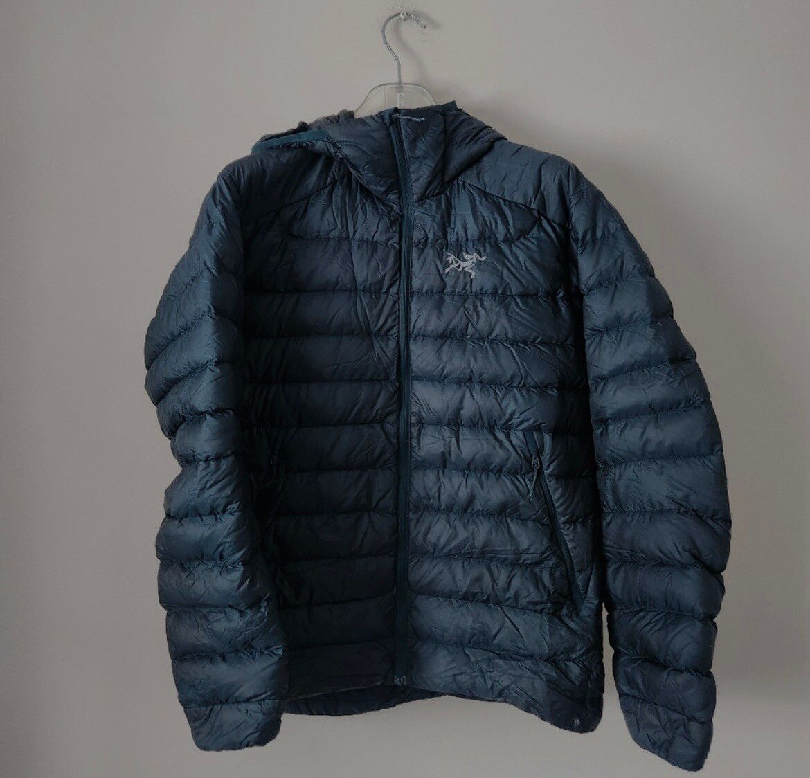 Pre-owned Arc'teryx Cerium Lt Hoody Jacket Labyrinth In Navy