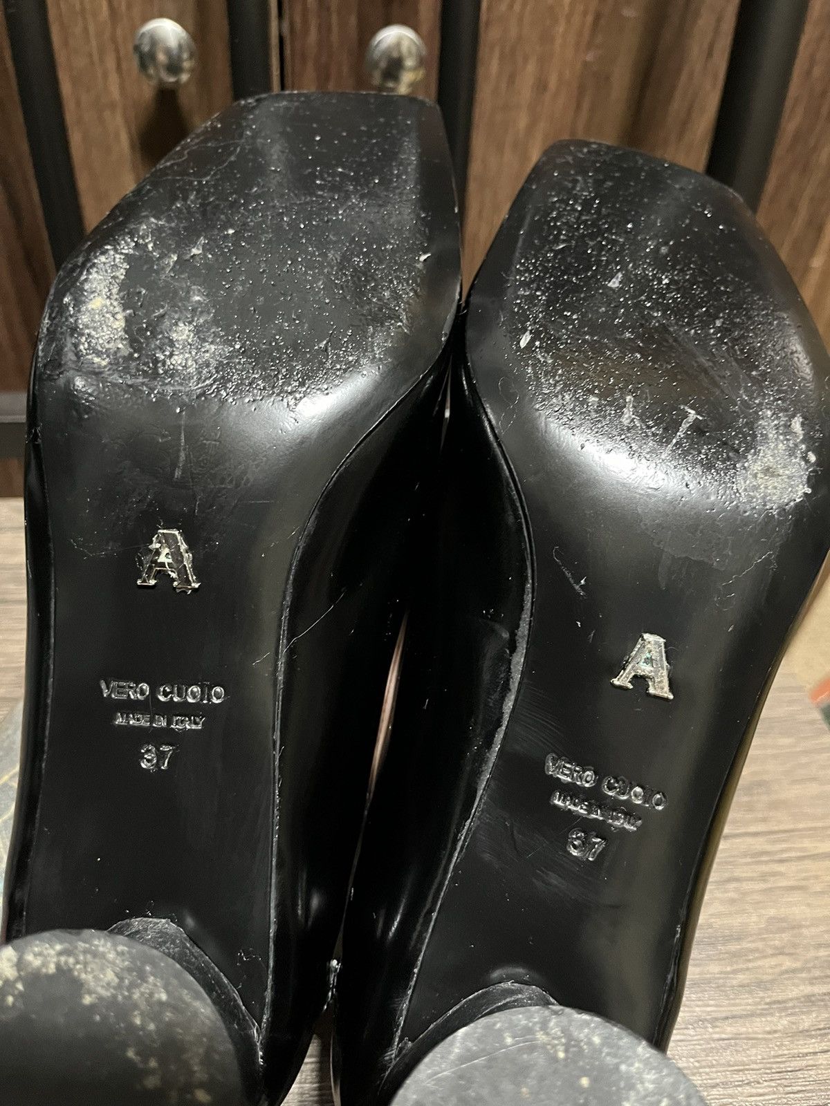 1017 ALYX 9SM 1017 ALYX 9SM BLACK PATENT MEDIUM HEELS Size US 7 / IT 37 - 8 Thumbnail
