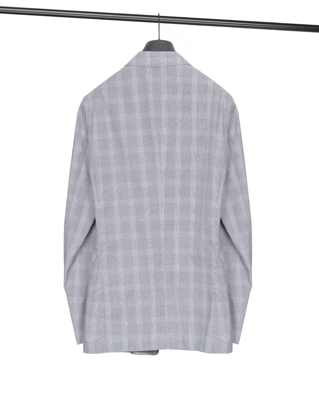 Dries Van Noten Weightless cotton plaid blazer DRIES VAN NOTEN Desa Size 52R - 7 Thumbnail