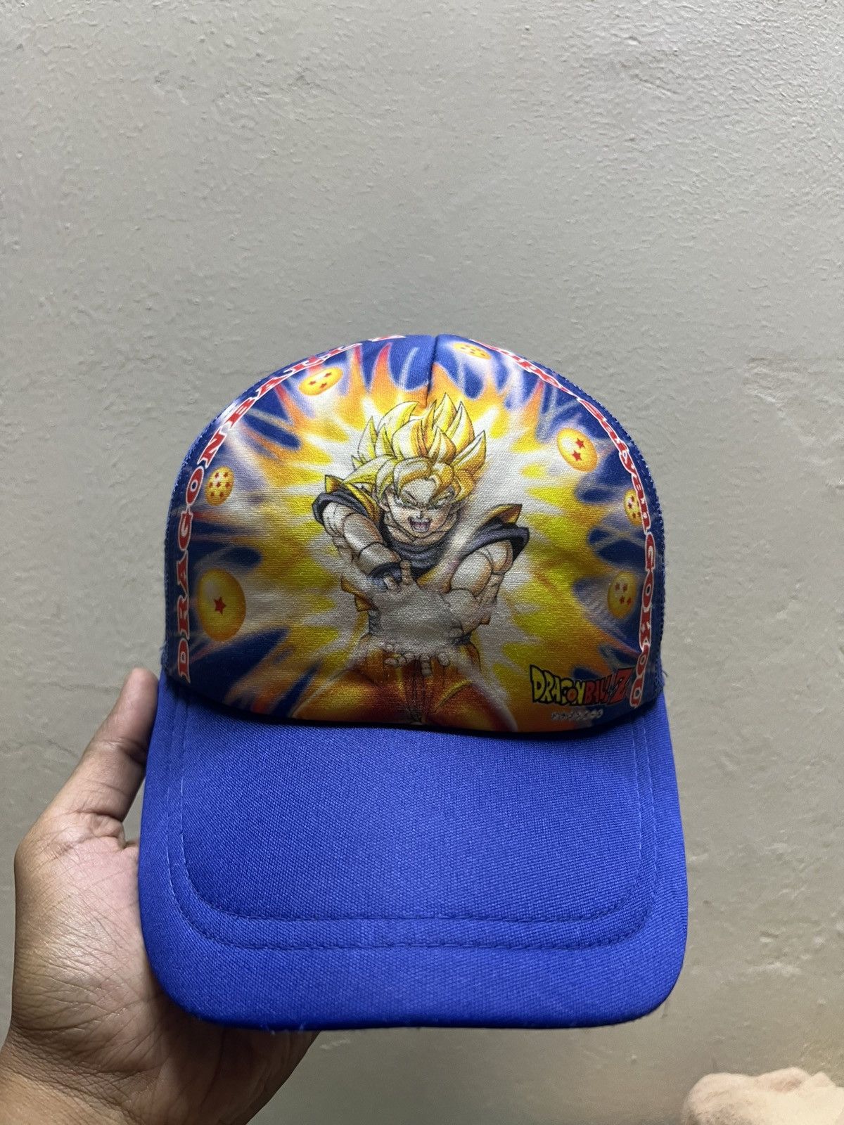 Japanese Brand Dragon Ball Z Super Saiyan Trucker Hat Size ONE SIZE - 1 Thumbnail