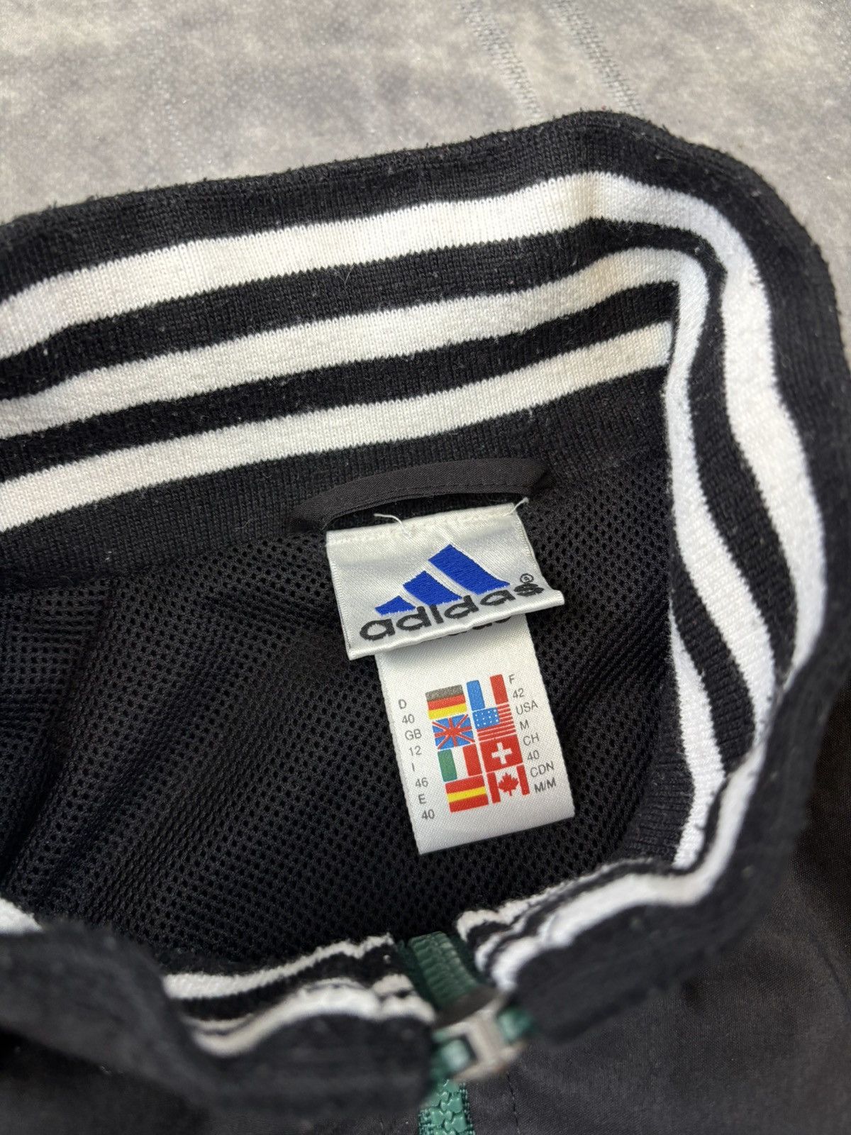 Adidas × Vintage Vintage Adidas Blokecore Sweatshirt Zip Drip Drill 90s boxy Size US M / EU 48-50 / 2 - 5 Thumbnail
