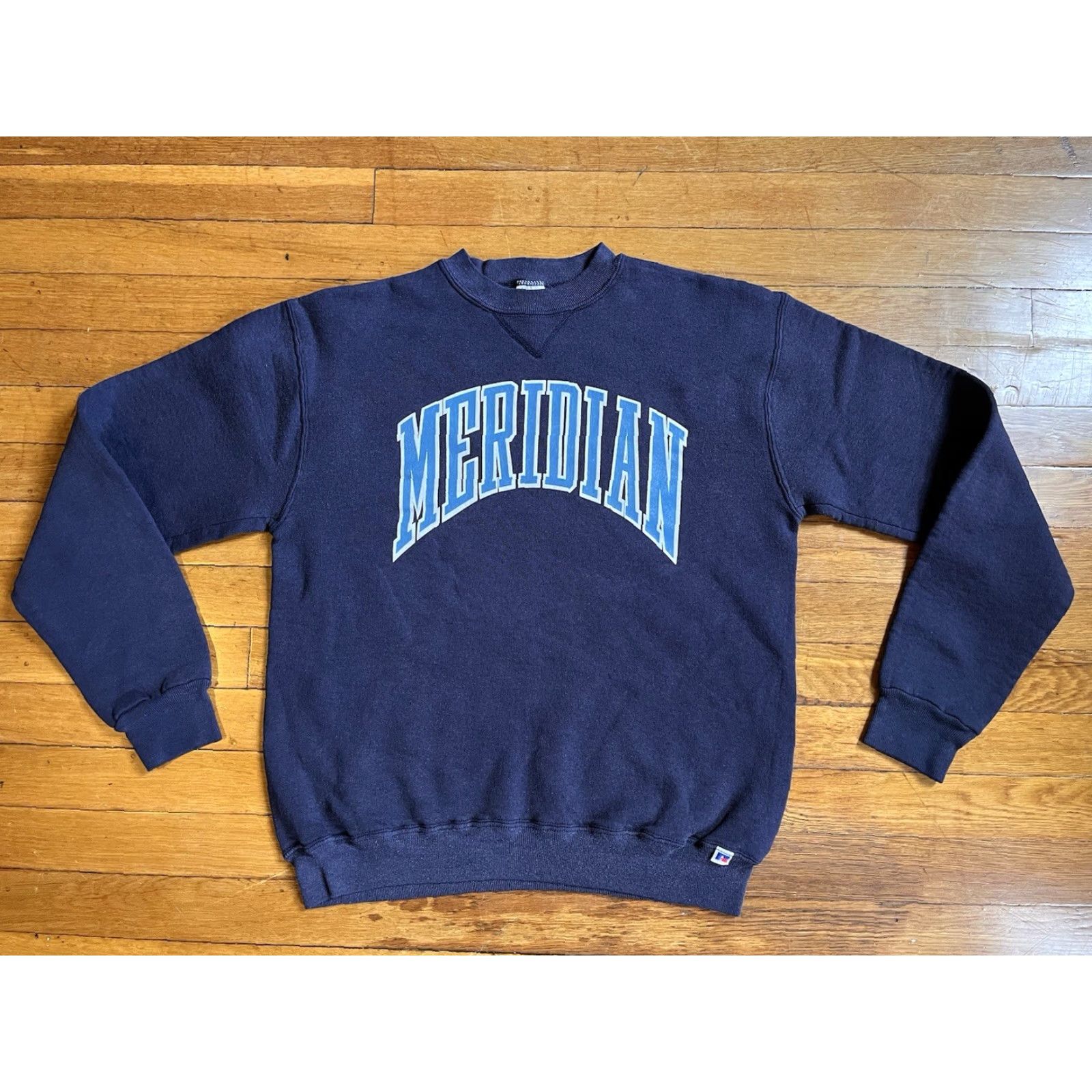 Russell Athletic VINTAGE Russell Athletic Meridian University Sweatshirt Men’s Medium Blue 90s Size US M / EU 48-50 / 2 - 2 Thumbnail