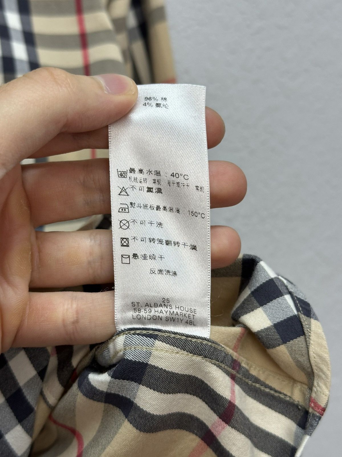 Burberry × Vintage Vintage Burberry Nova Check Button Up Shirt Beige Size M / US 6-8 / IT 42-44 - 7 Thumbnail