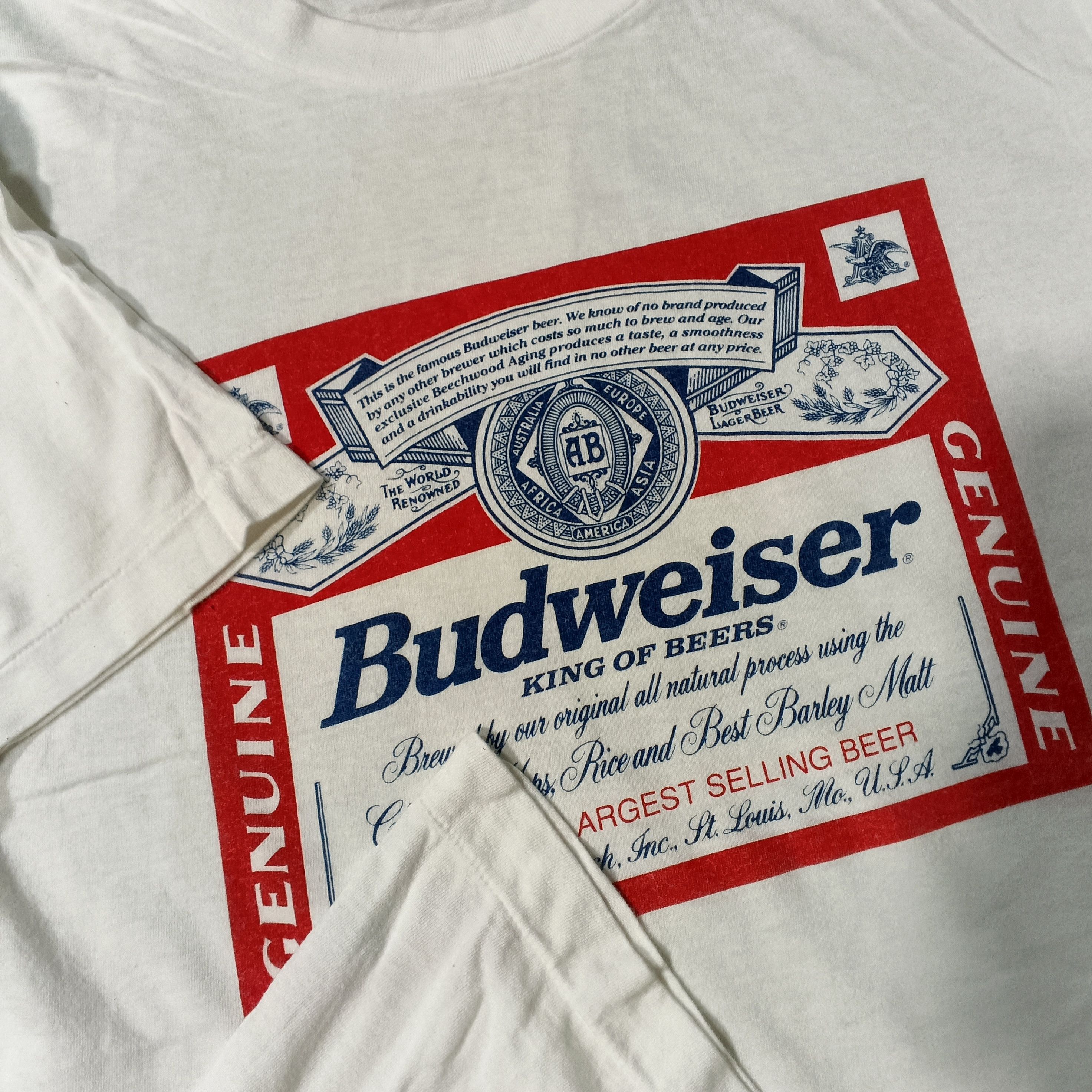 Vintage Vintage Promo Tee Budweiser Medium Size Size US M / EU 48-50 / 2 - 5 Thumbnail