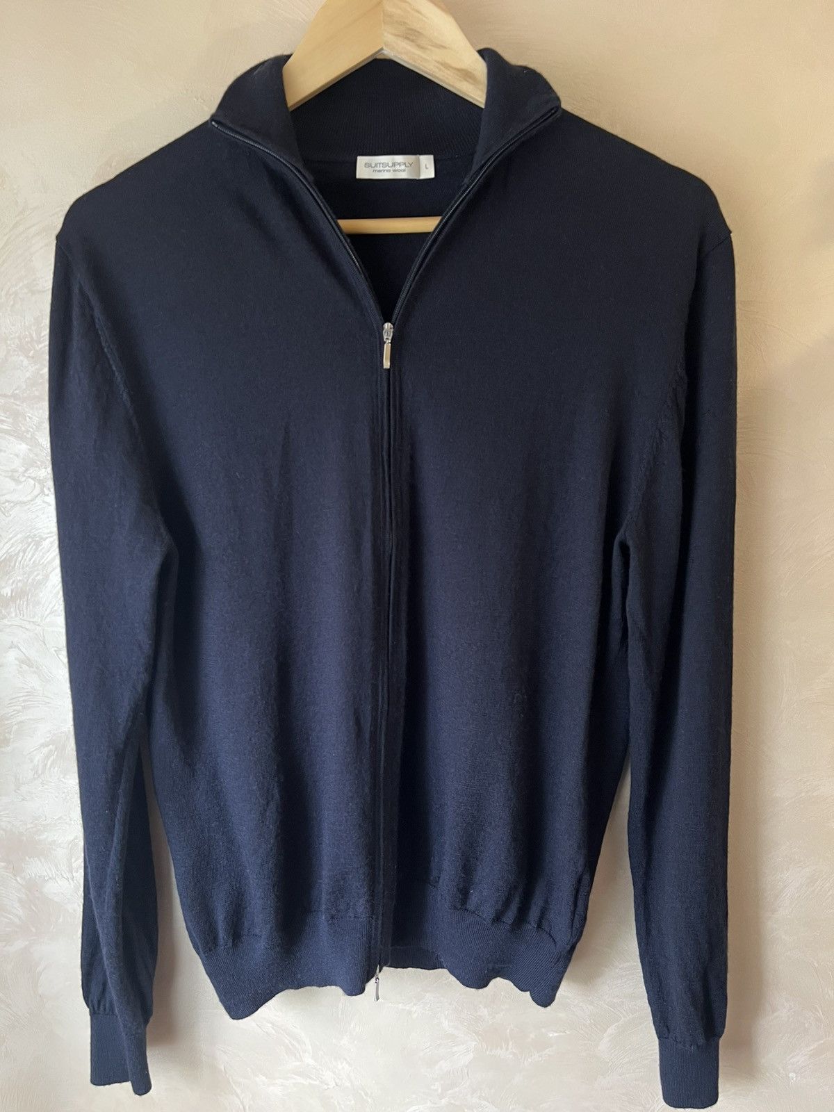 Suitsupply Suit Supply - Zip Cardigan Merino Wool size L Size US L / EU 52-54 / 3 - 1 Thumbnail
