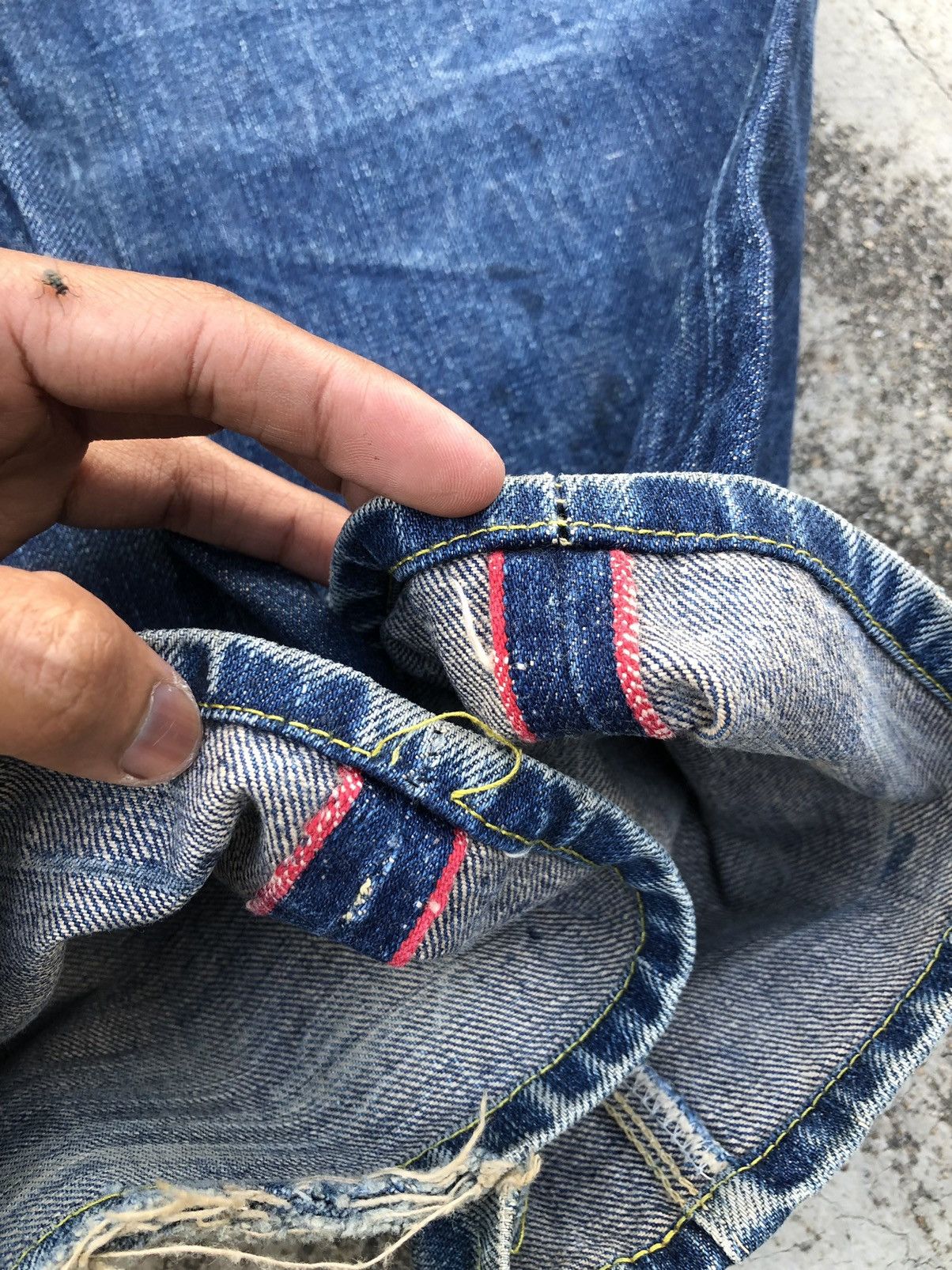 HOLLYWOOD RANCH MARKET × Japanese Brand SELVEDGE PAINTED DENIM BY HRM Size US 30 / EU 46 - 14 Thumbnail