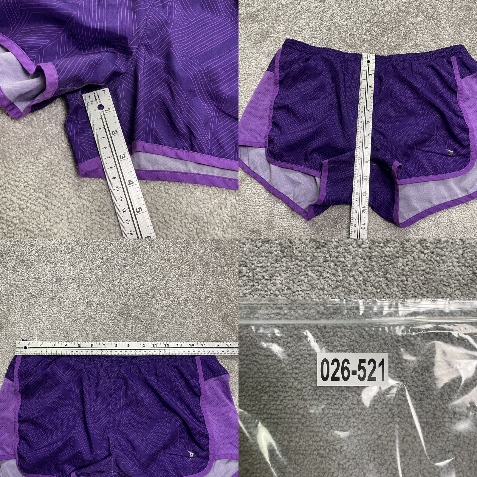 Old Navy VINTAGE Old Navy Active Shorts Womens Large Purple Elastic Drawstring Gym Athletic 32x3 Size 36" / US 14 / IT 50 - 8 Thumbnail