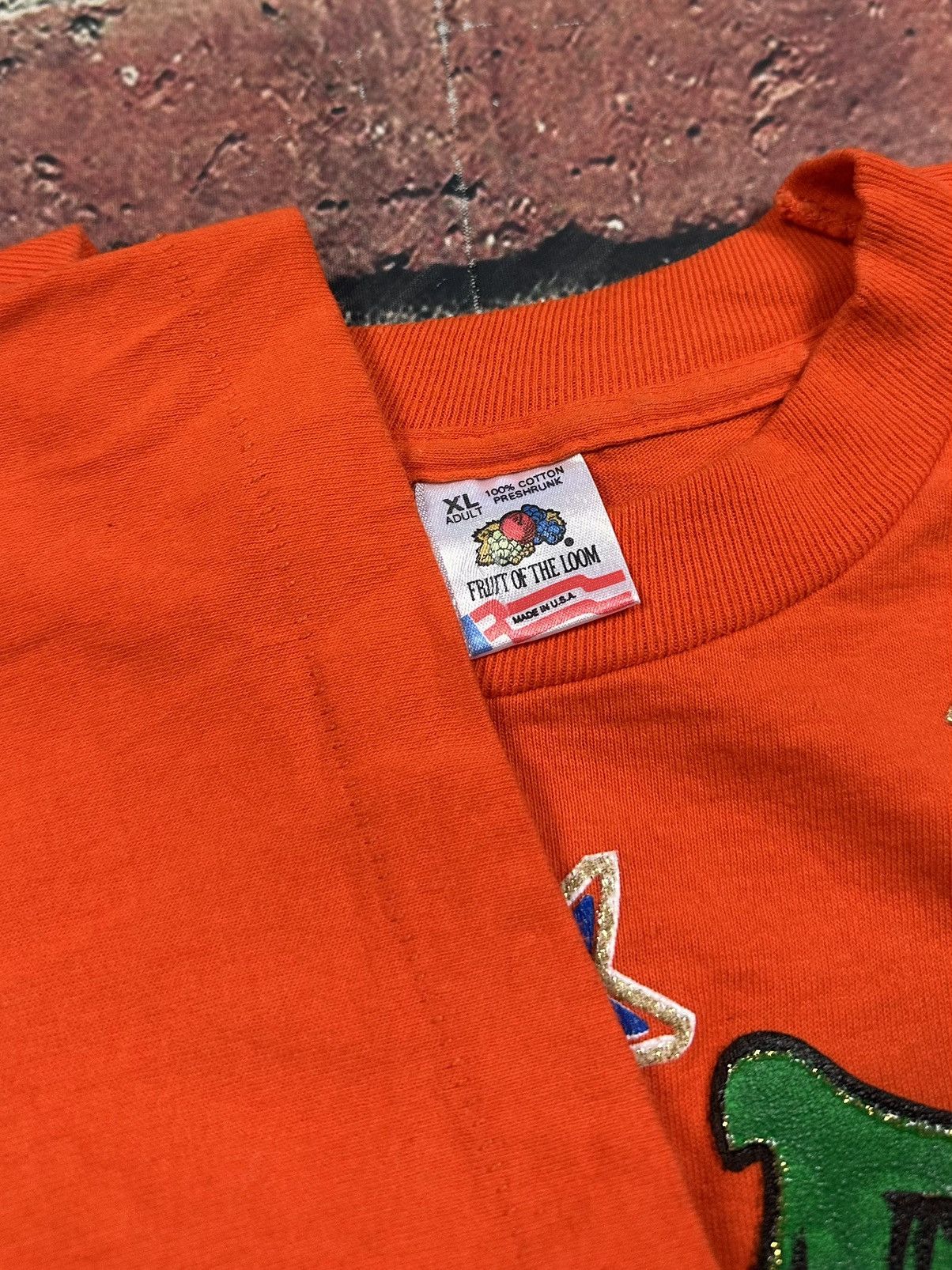 Fruit Of The Loom Vintage 90s Halloween Bear FREEZE All Over Print T-Shirt Size US XL / EU 56 / 4 - 10 Thumbnail
