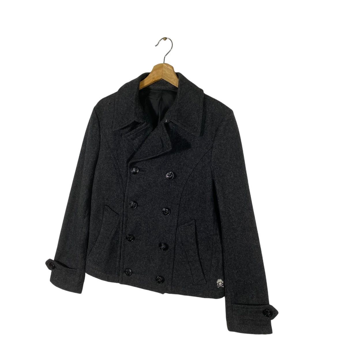 Japanese Brand × PPFM × Vintage Vintage Ppfm Peacoat Button Jacket S Size Darkgrey Colour Size US S / EU 44-46 / 1 - 2 Thumbnail