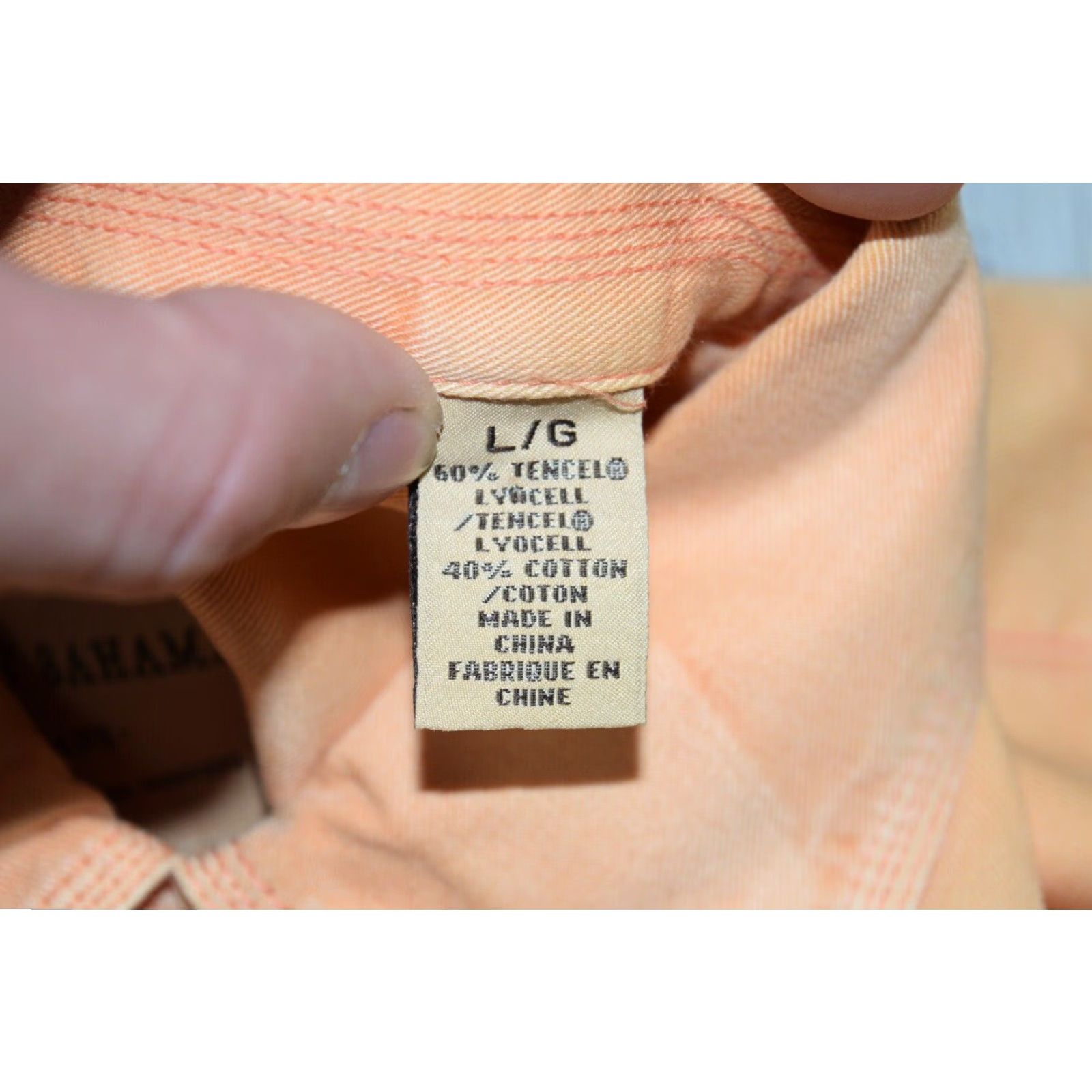 Tommy Bahama Tommy Bahama Men's Button-Up Shirt L/S Orange Casual Tencel Cotton Aloha 2020s Size US L / EU 52-54 / 3 - 7 Thumbnail