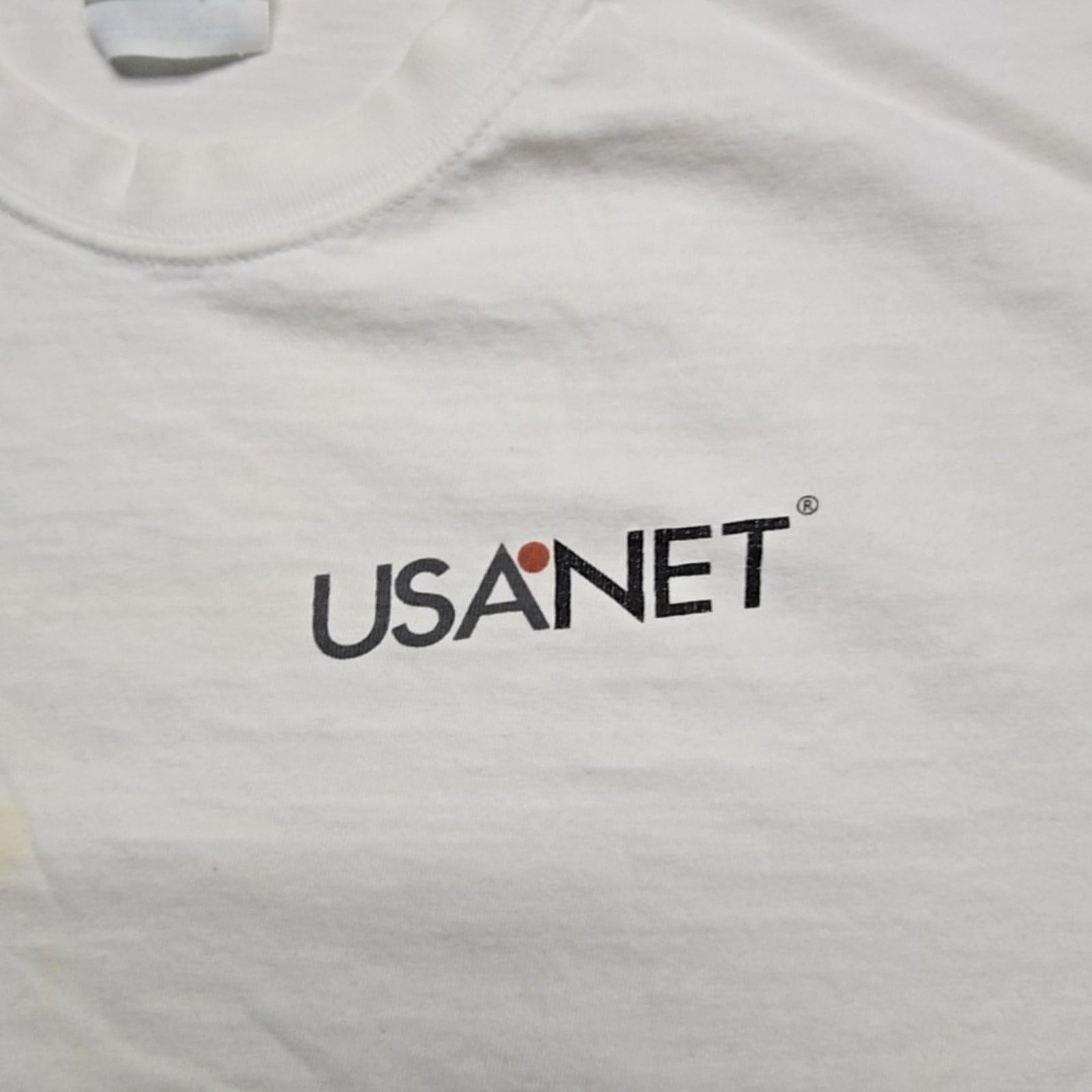 Hanes Vintage USANET Shirt Global eMessaging Service White L 90s Size US L / EU 52-54 / 3 - 4 Thumbnail