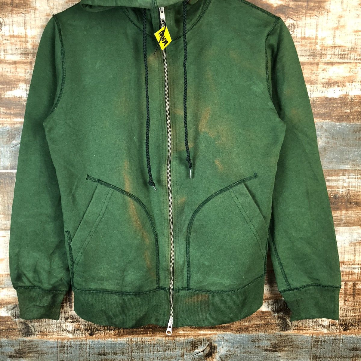 Vintage General Supply Green faded Hoodie #A1629 Size US S / EU 44-46 / 1 - 5 Thumbnail