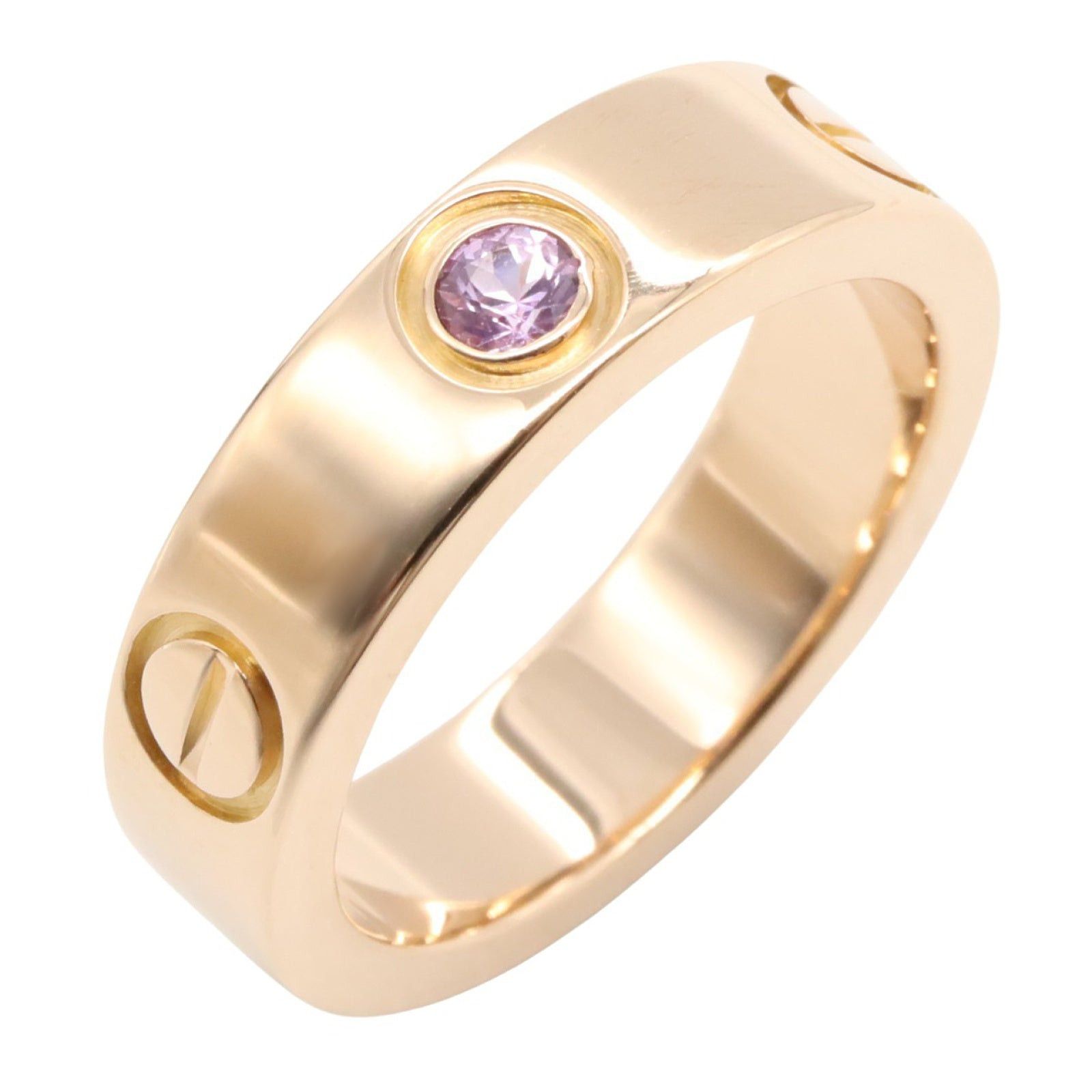 Cartier Cartier Love Ring Pink Sapphire K18Pg (Pink Gold) Size ONE SIZE - 1 Thumbnail