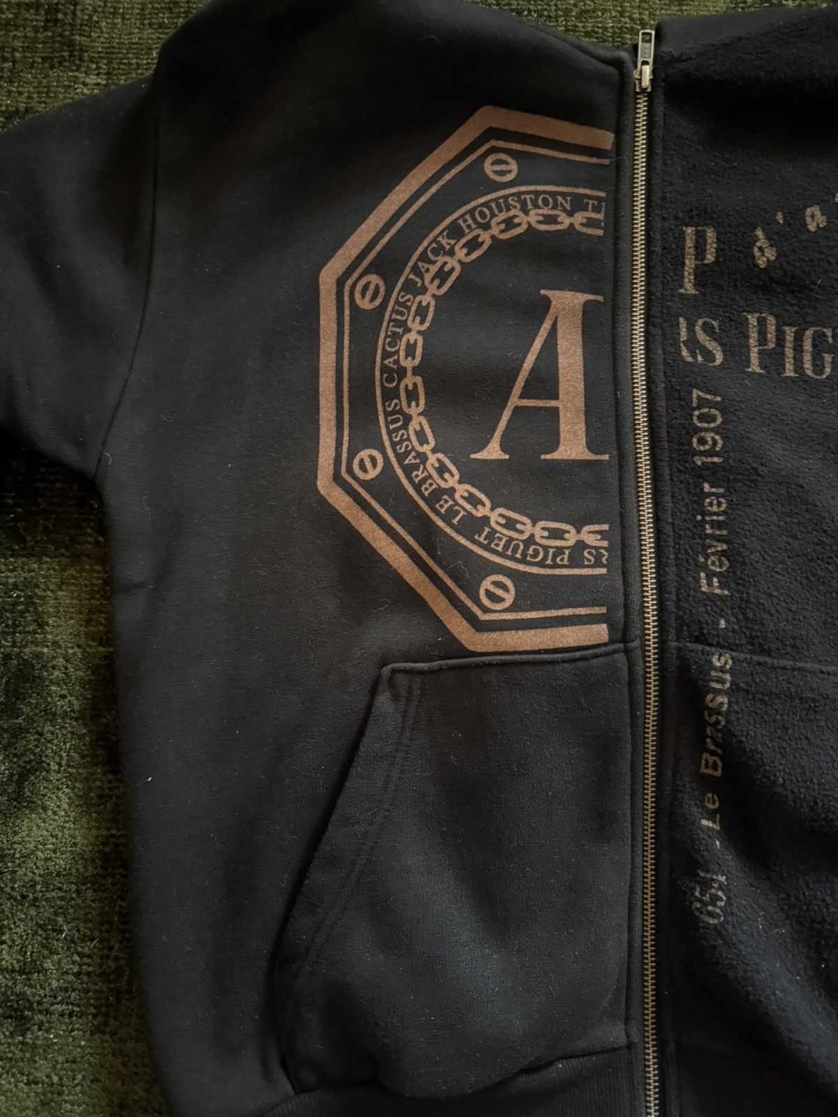 Audemars Piguet × Travis Scott Travis Scott CJ x Audemars Piguet Split Logo Zip Up Hoodie Size US M / EU 48-50 / 2 - 3 Thumbnail