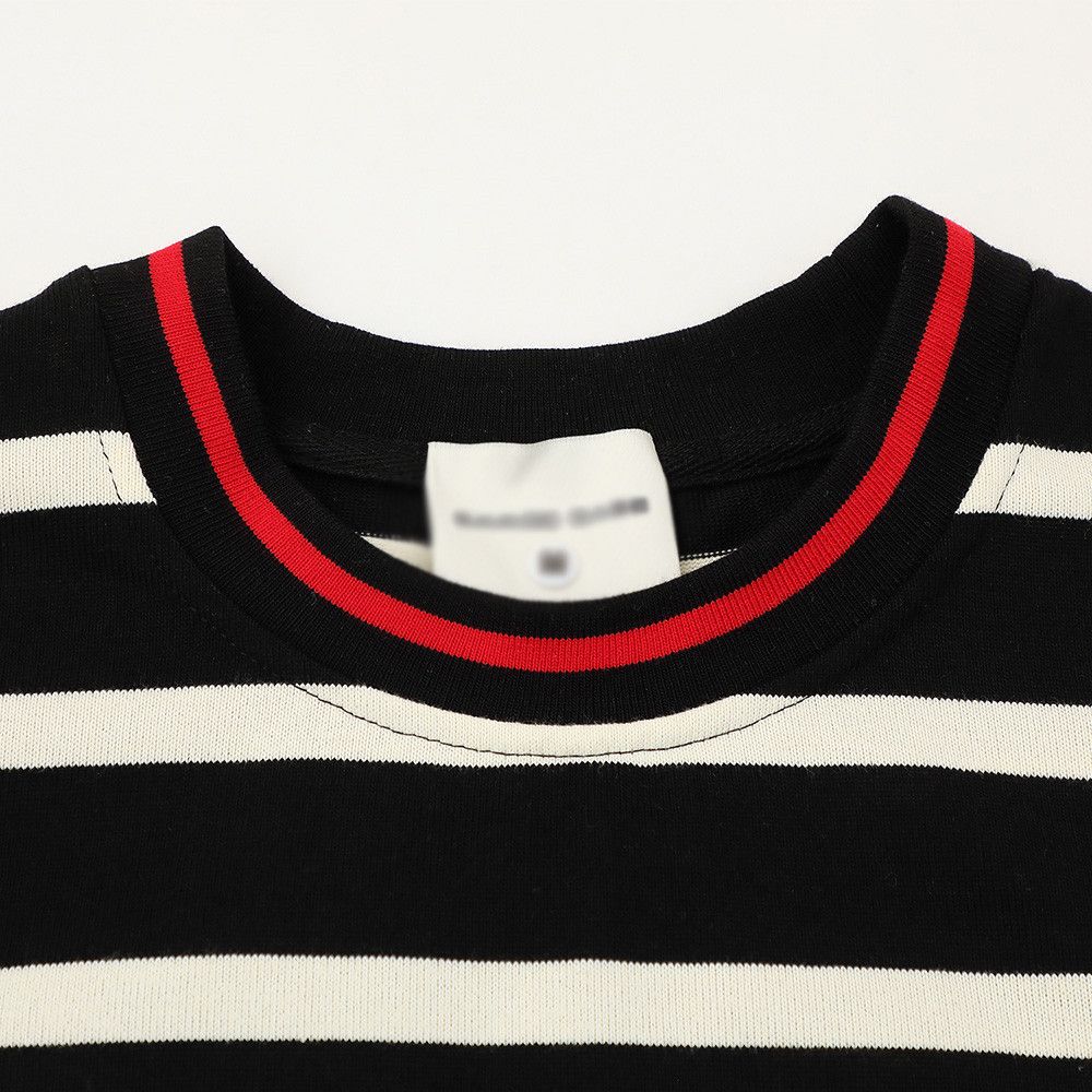Japanese Brand Men's loose striped crew neck T-shirt Size US M / EU 48-50 / 2 - 3 Thumbnail