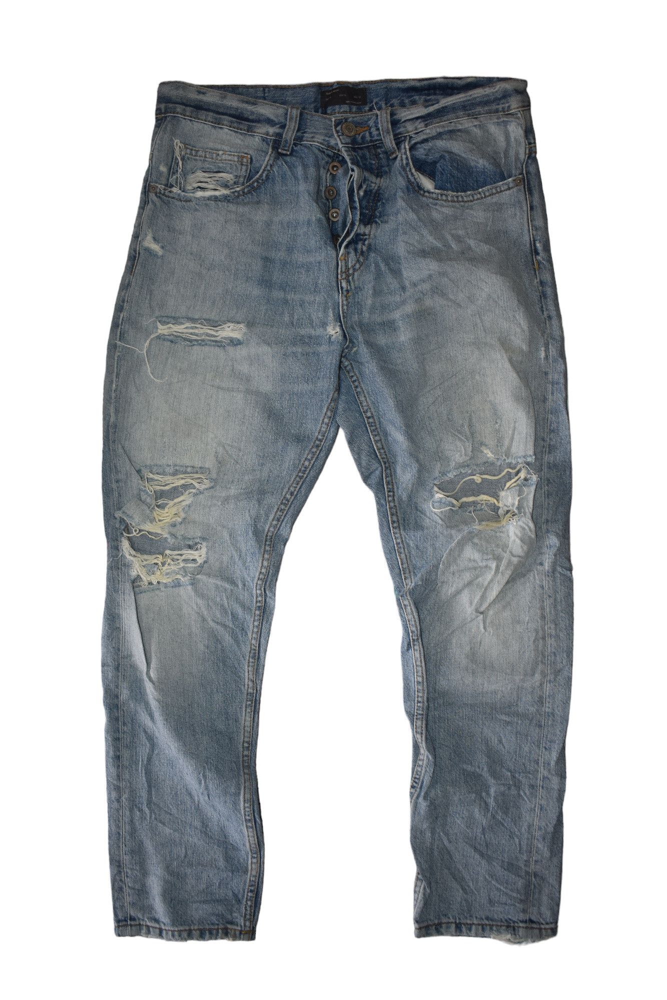 Zara Zara Premium Distressed Skinny Jeans - Size 30 Size US 30 / EU 46 - 1 Thumbnail