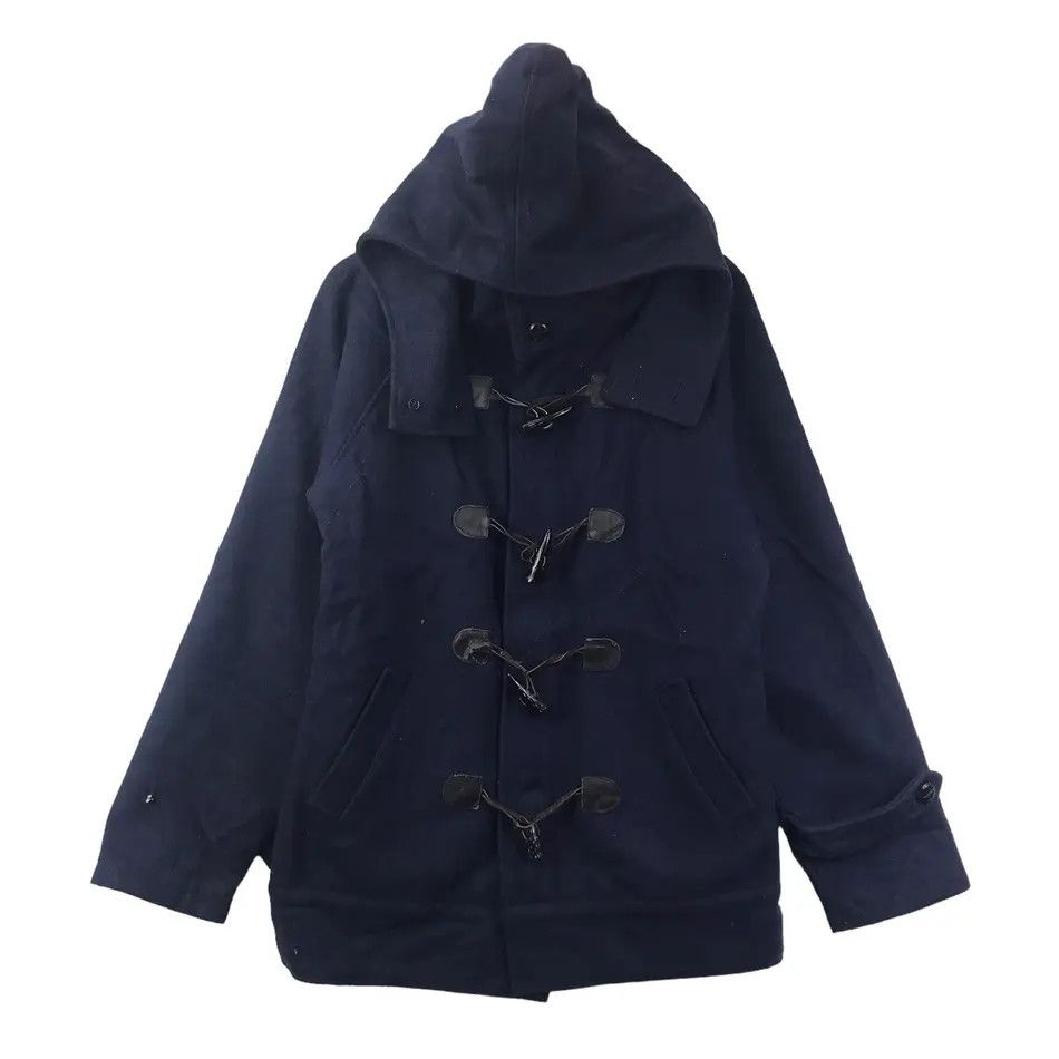 Japanese Brand GRAND GLOBAL DESIGN Ggd Hooded Wool Duffle Coat Size US M / EU 48-50 / 2 - 1 Thumbnail