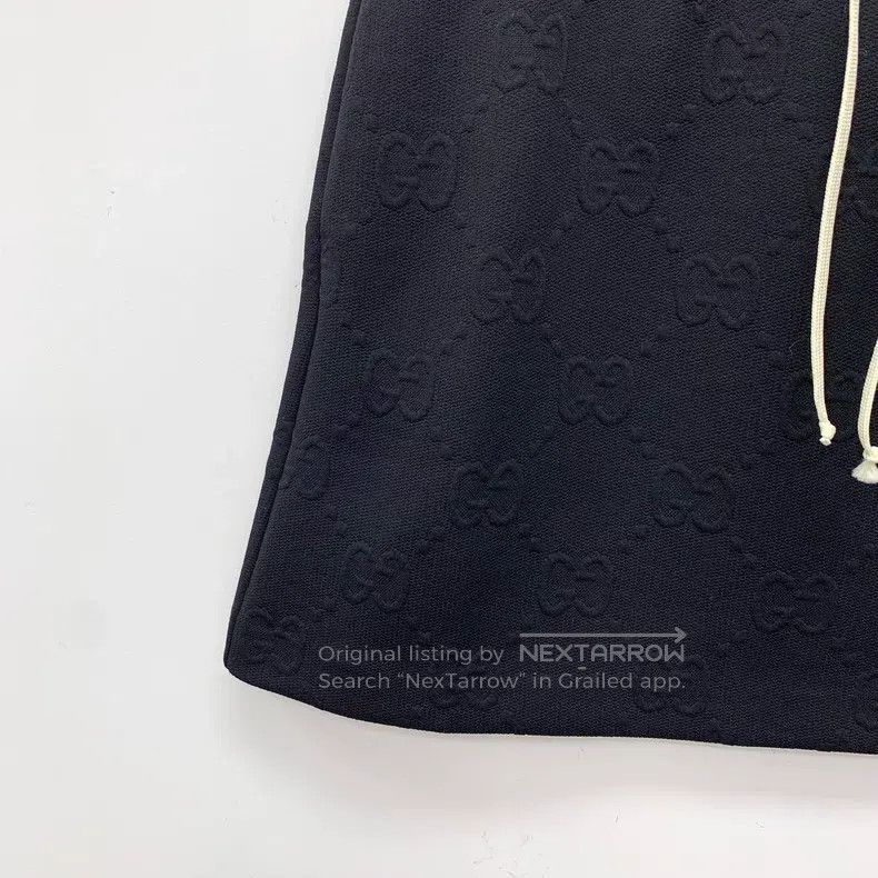 Gucci Gucci SizeS Black logo embossed full-print drawstring casua Size 42" / US 20 - 4 Thumbnail
