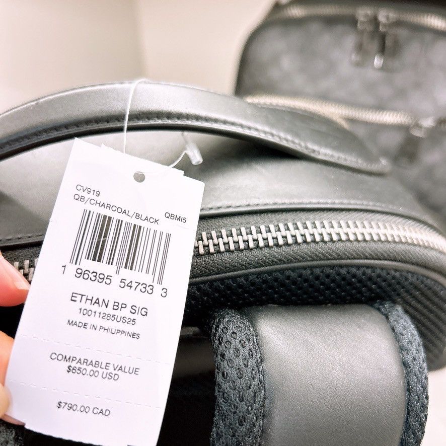 Coach Ethan Backpack In Signature Canvas CV919 Size ONE SIZE - 4 Thumbnail