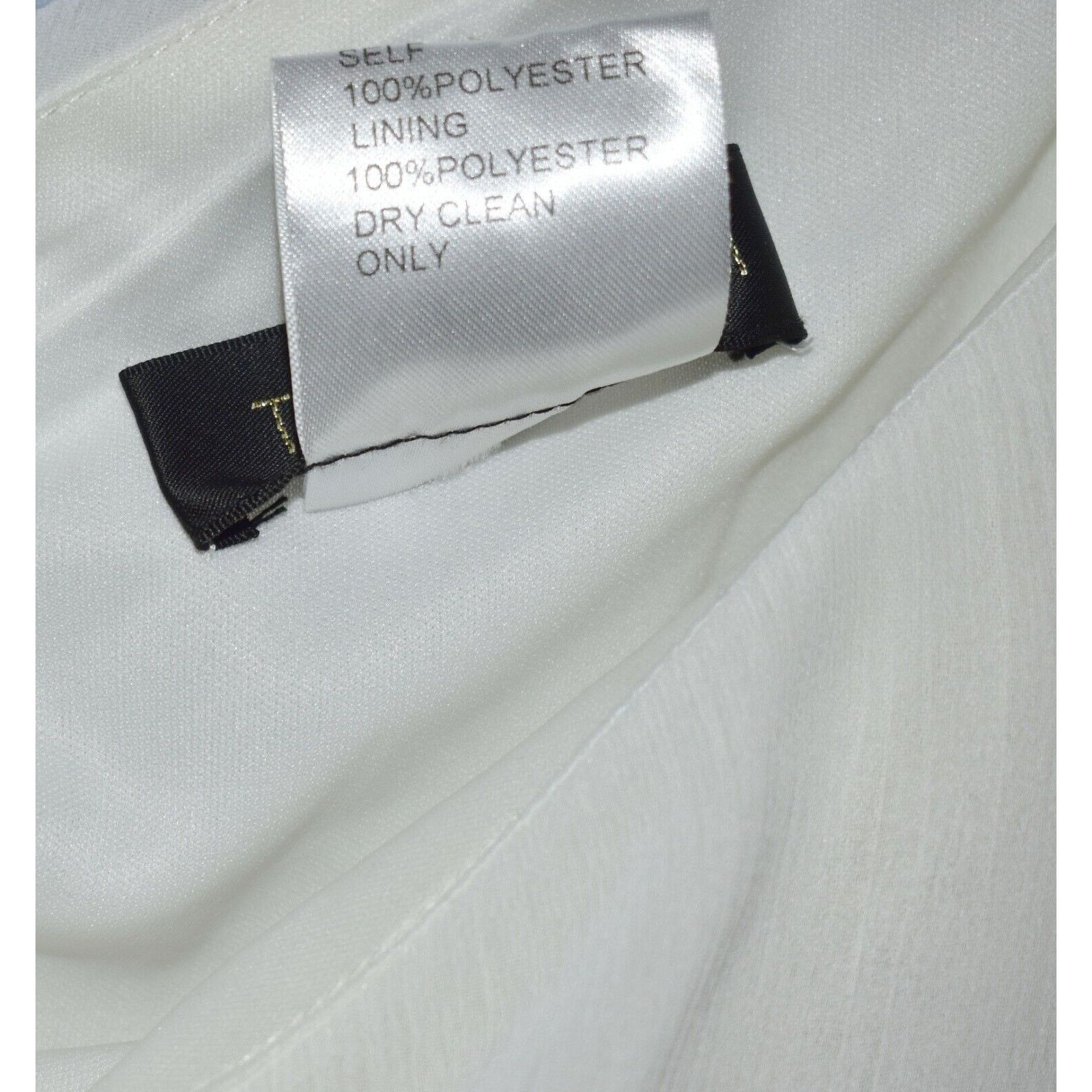 Tadashi Shoji NWT TADASHI SHOJI Chiffon One Shoulder Wedding Dress 4 $548 Size S / US 4 / IT 40 - 8 Thumbnail