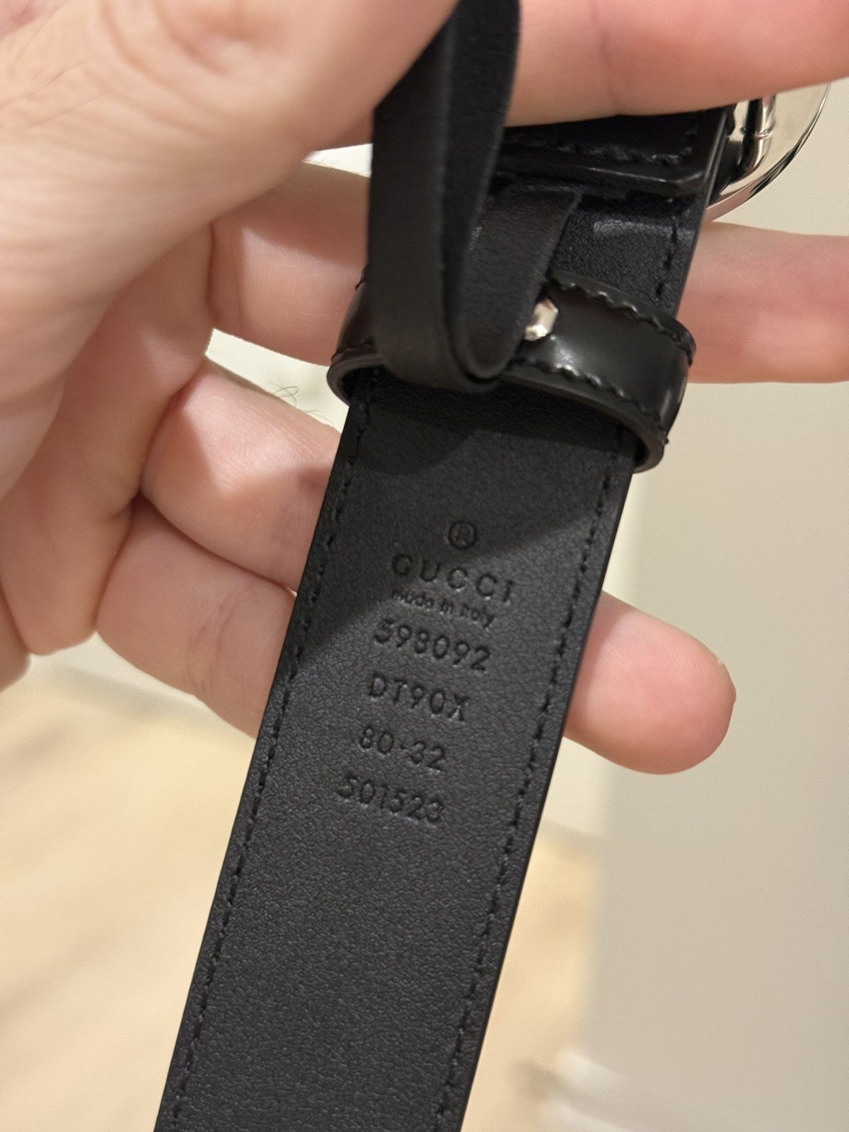 Gucci Gucci Interlocking G-Buckle Leather Belt Size 28 - 4 Thumbnail
