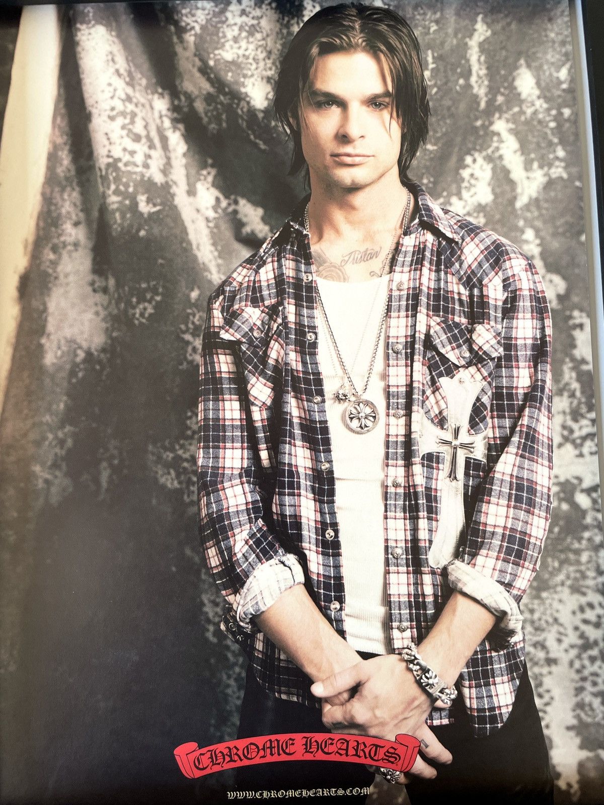 Chrome Hearts × Vintage Chrome Hearts Poster framed 9x11 Size ONE SIZE - 2 Thumbnail