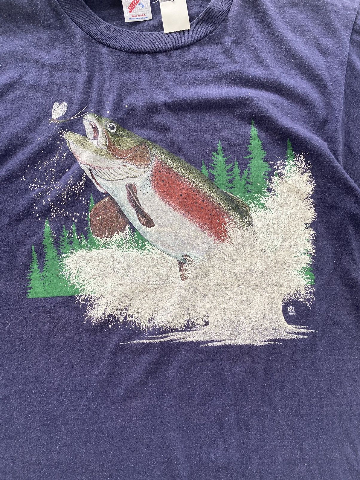 Jerzees × Vintage VINTAGE 80s HABITAT JERZEES TEE Size US XL / EU 56 / 4 - 2 Thumbnail