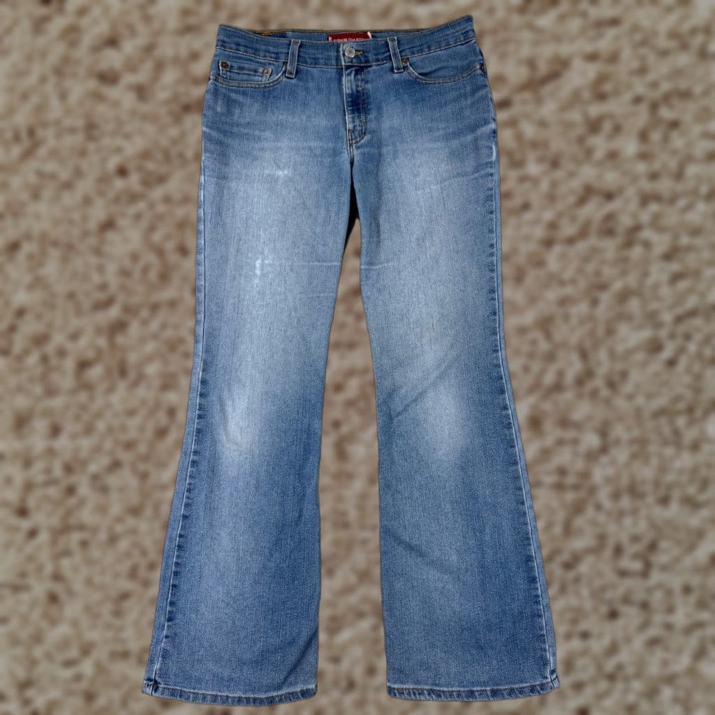 Levi's VINTAGE Levi's 514 Jeans Juniors 9 Blue Denim Flared Stretch Slimming 5-Pocket Cotton Blend Womens Adults? Size 30" / US 8 / IT 44 - 1 Thumbnail