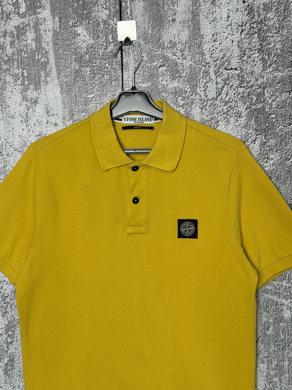 Stone Island Vintage Stone Island Patch Program Yellow Polo Shirt Size S Size US S / EU 44-46 / 1 - 2 Thumbnail