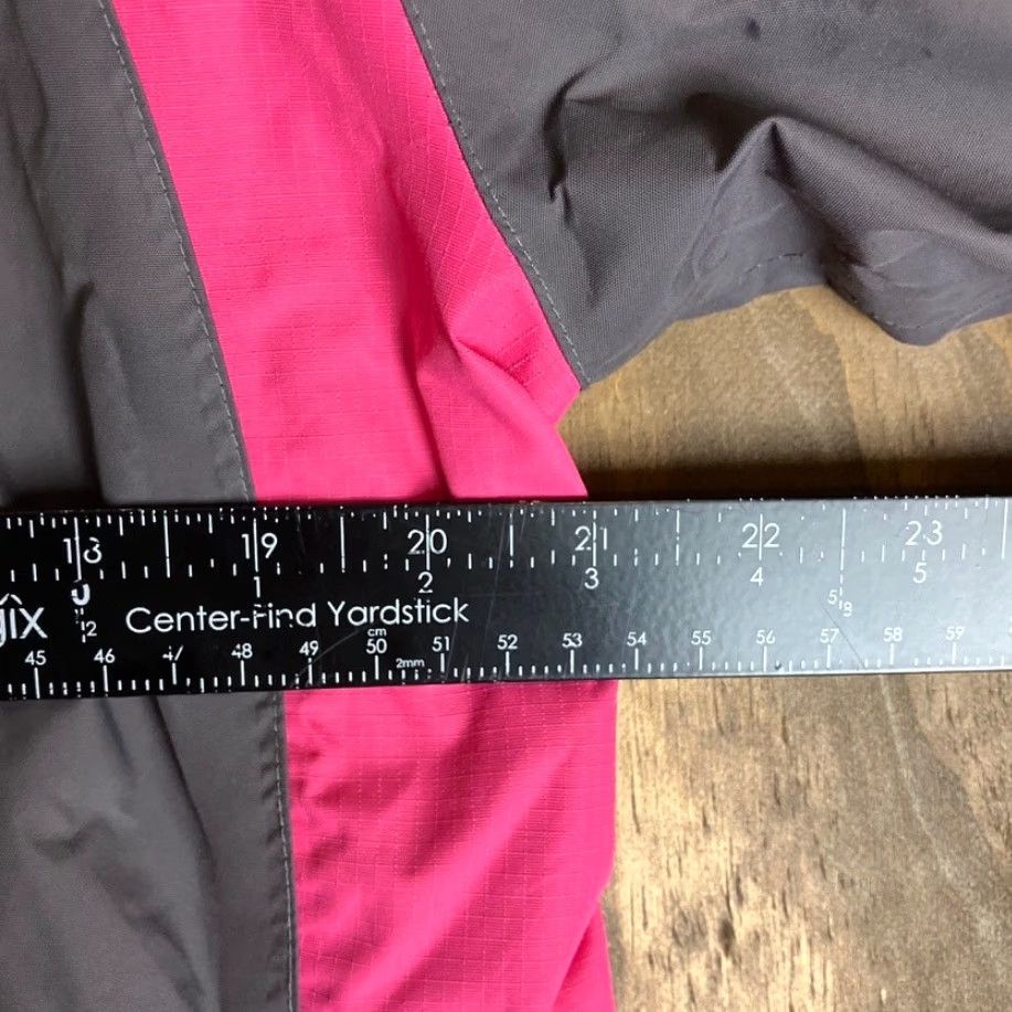 Pinko Coleman Jacket Gray Pink Windbreaker Womens Zip Up 100% Nylon L XL Hooded Full Zip Casual Outdoors Size L / US 10 / IT 46 - 7 Thumbnail