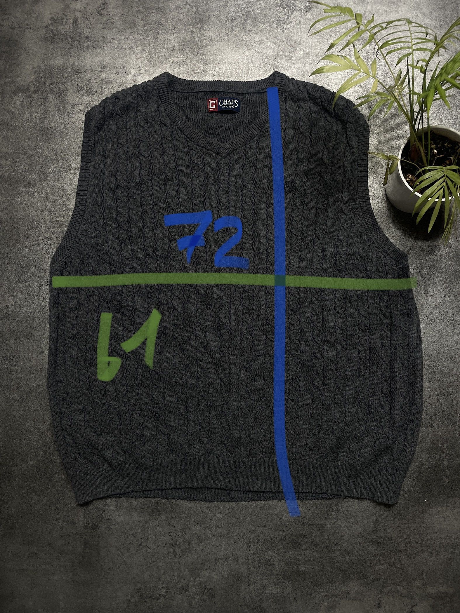 Chaps Chaps Vintage Y2K Cable Sweater Boxy Premium Luxury Size US XXL / EU 58 / 5 - 8 Thumbnail
