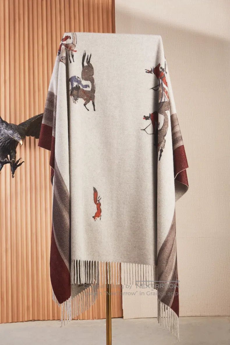 Loro Piana LORO PIANA size 183*135cm Tang Dynasty riding limited editi Size ONE SIZE - 4 Thumbnail