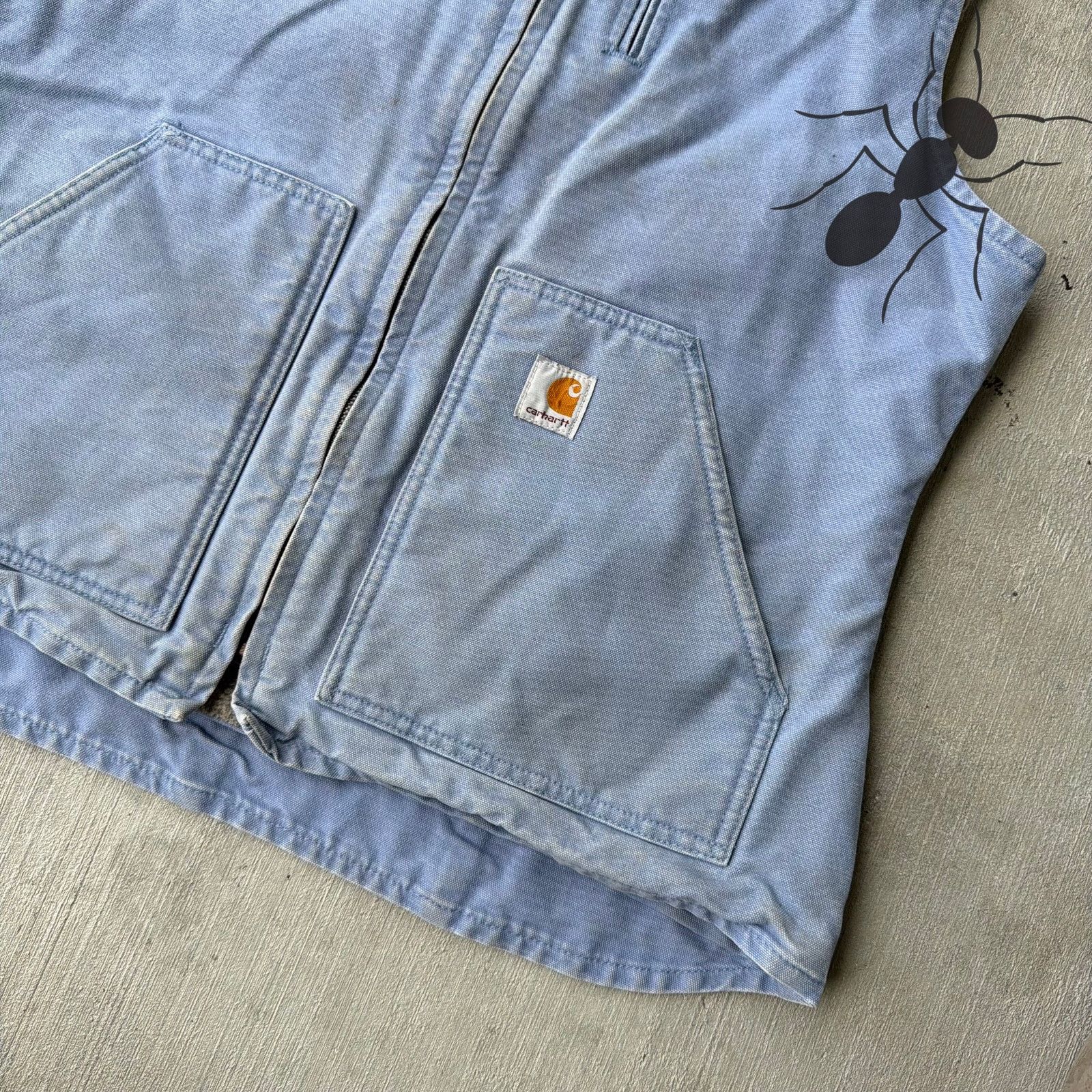 Carhartt × Vintage Carhartt WOMENS WV001 CUB sherpa lined blue work wear vest Size US L / EU 52-54 / 3 - 2 Thumbnail